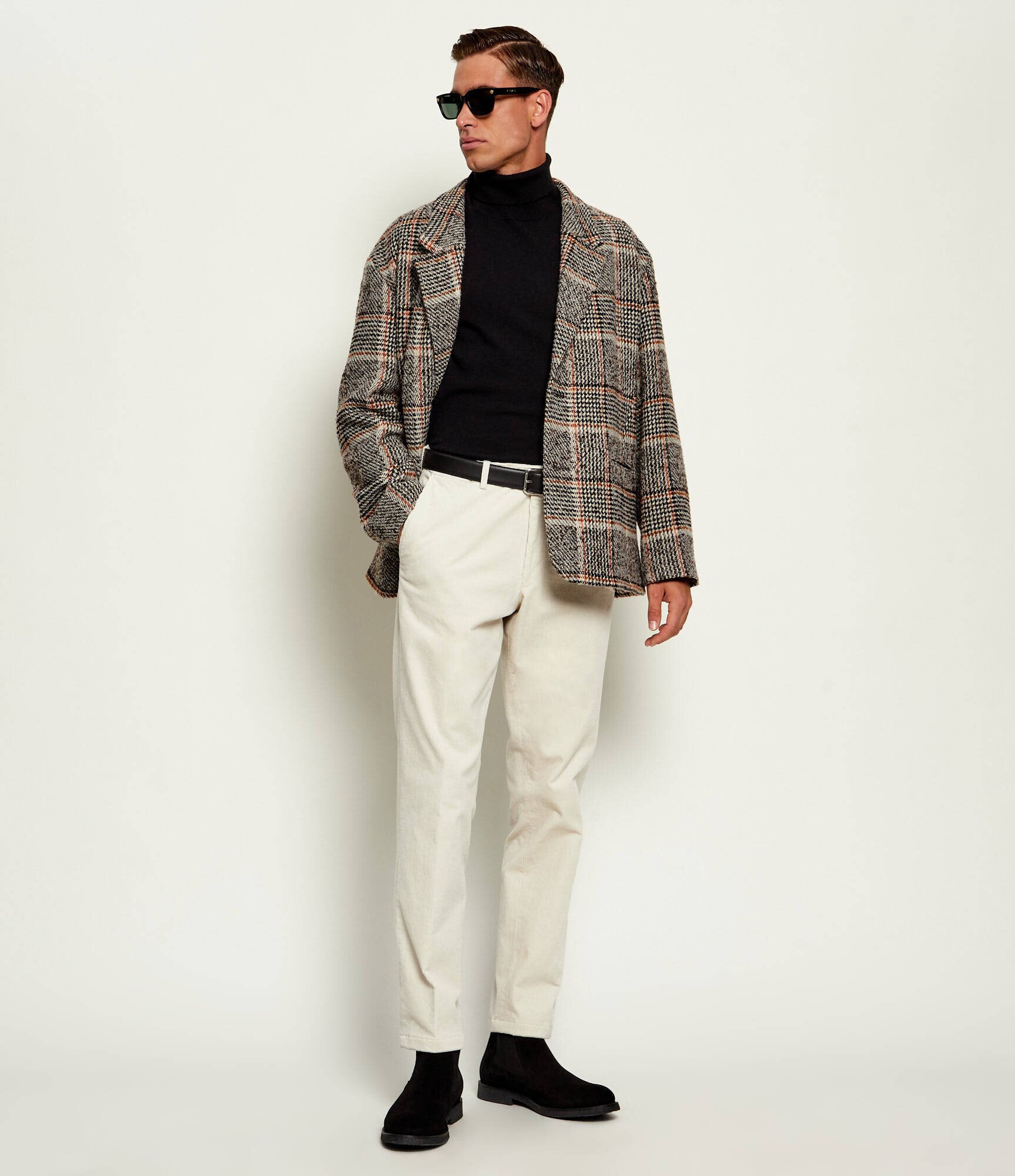 Oscar Jacobson Pantaloni chino Dandy | regular fit | catifea reiată