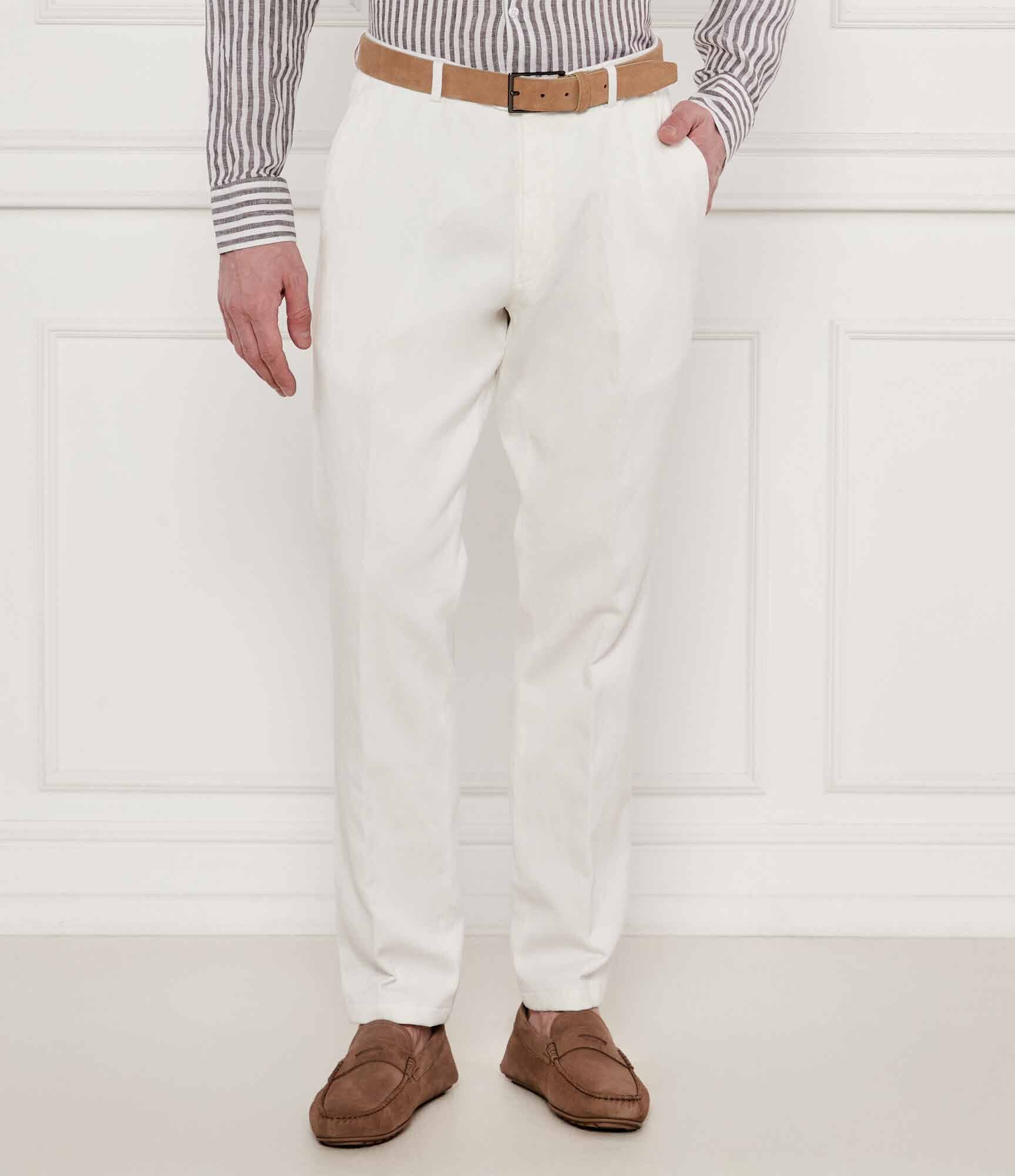 Oscar Jacobson Pantaloni Dandy | Slim Fit | cu adaos de in