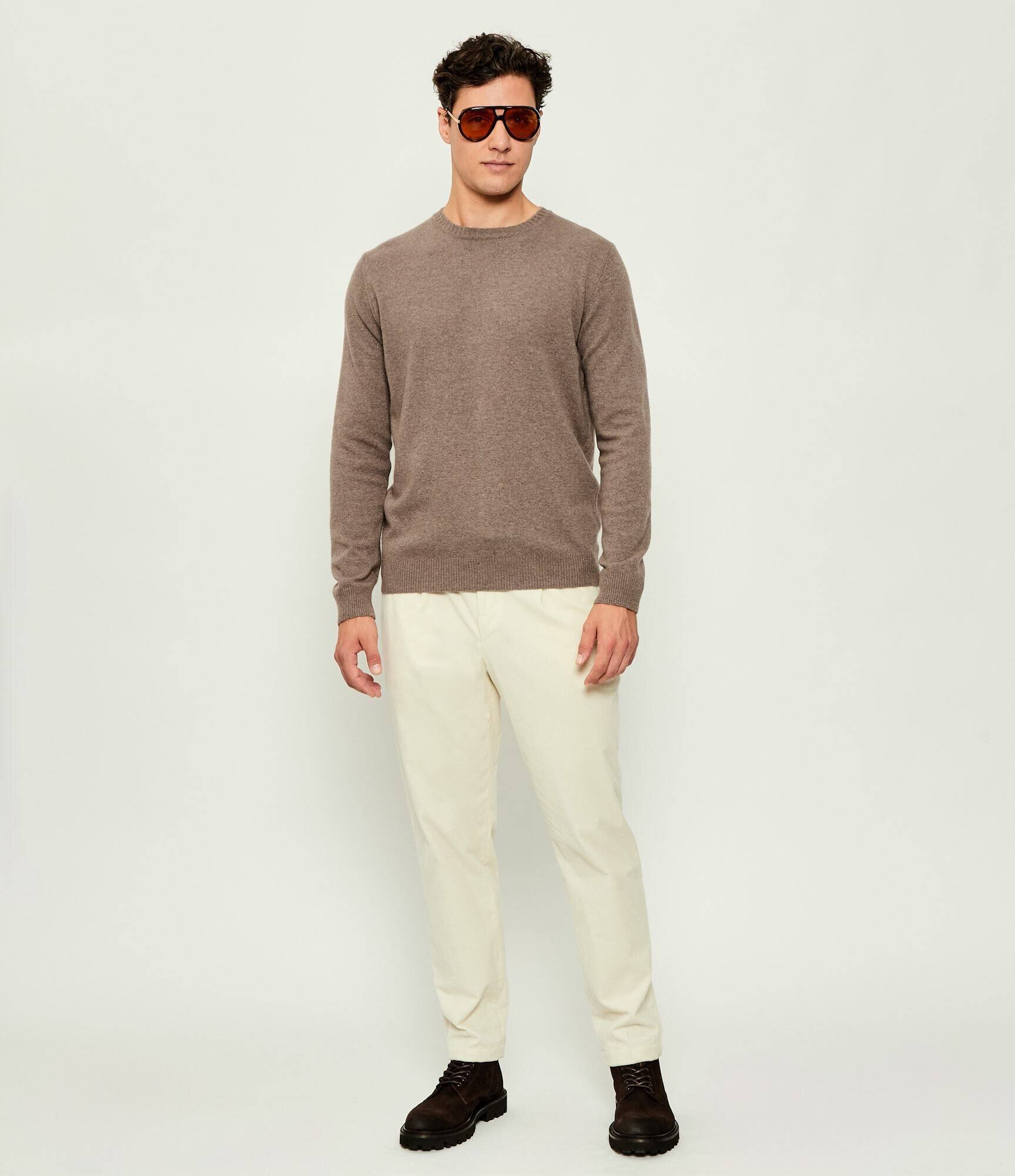 Oscar Jacobson Pulover Valter | regular fit cu adaos de lână și cașmir