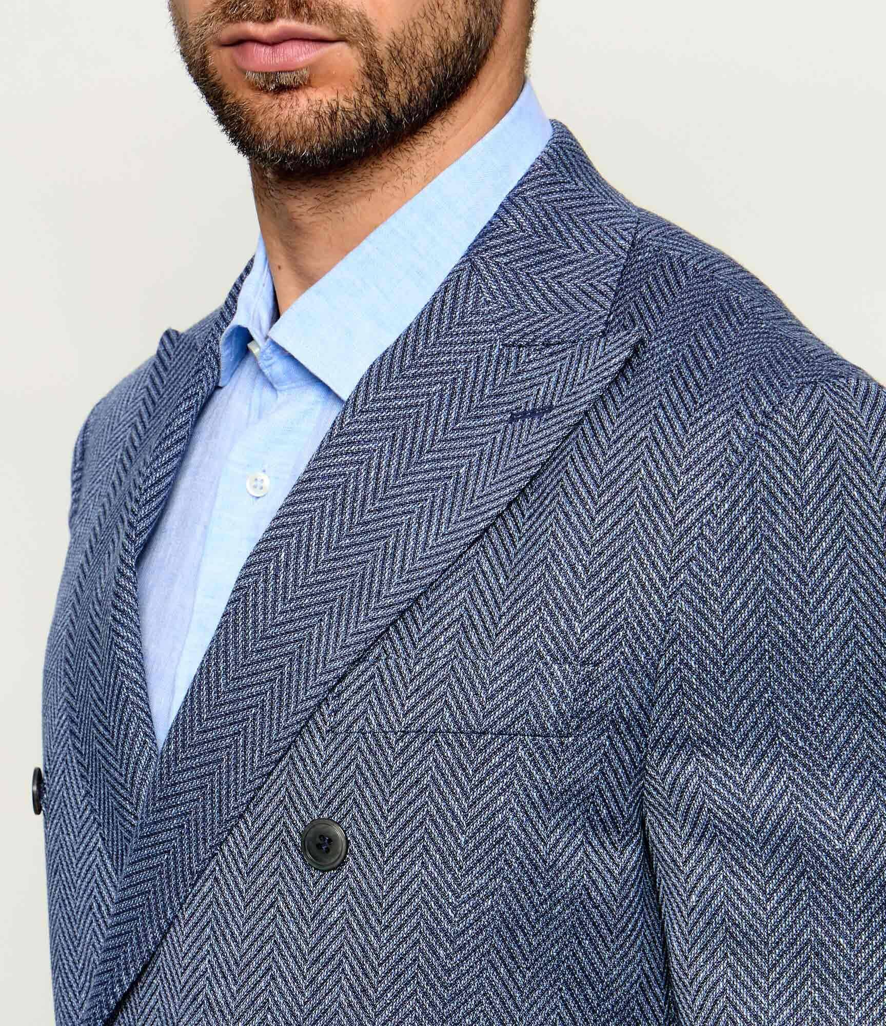 Oscar Jacobson Sacou Farris Patch | regular fit cu adaos de lână