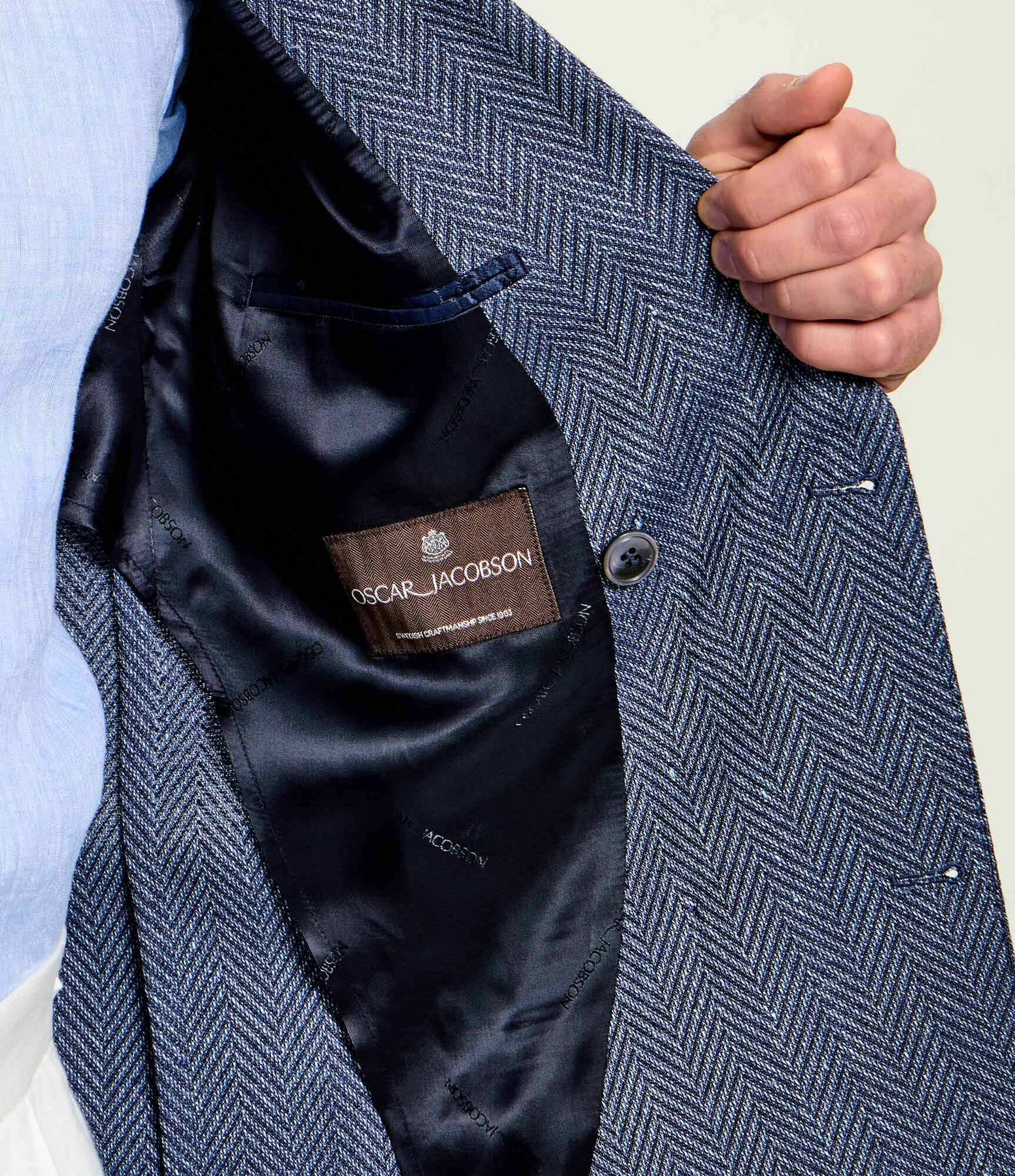 Oscar Jacobson Sacou Farris Patch | regular fit cu adaos de lână