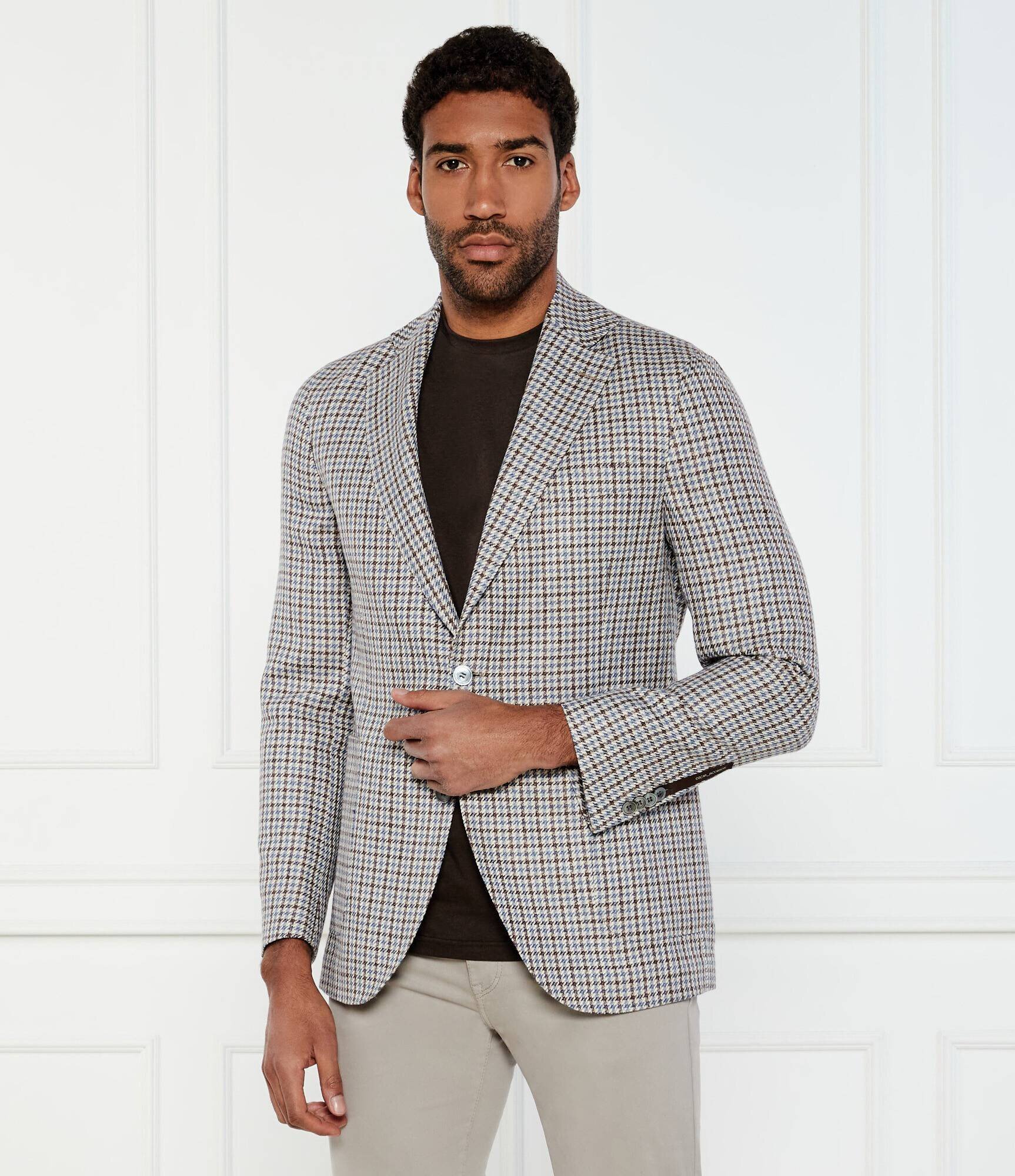 Oscar Jacobson Sacou Ferry | regular fit | cu adaos de in