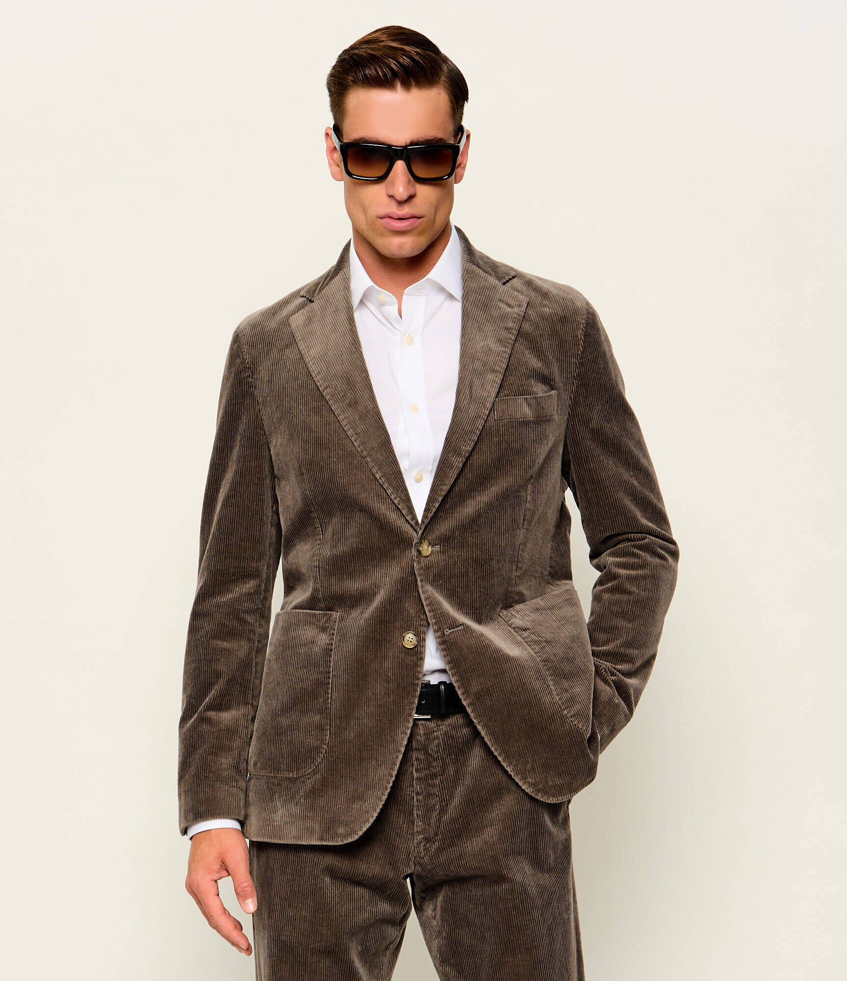 Oscar Jacobson Sacou Fogerty | regular fit | catifea reiată