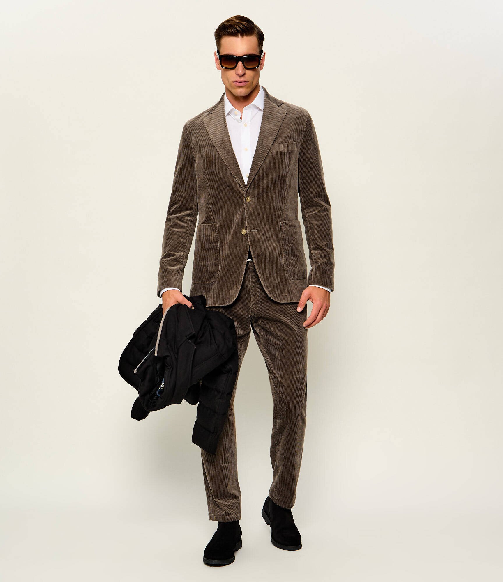 Oscar Jacobson Sacou Fogerty | regular fit | catifea reiată