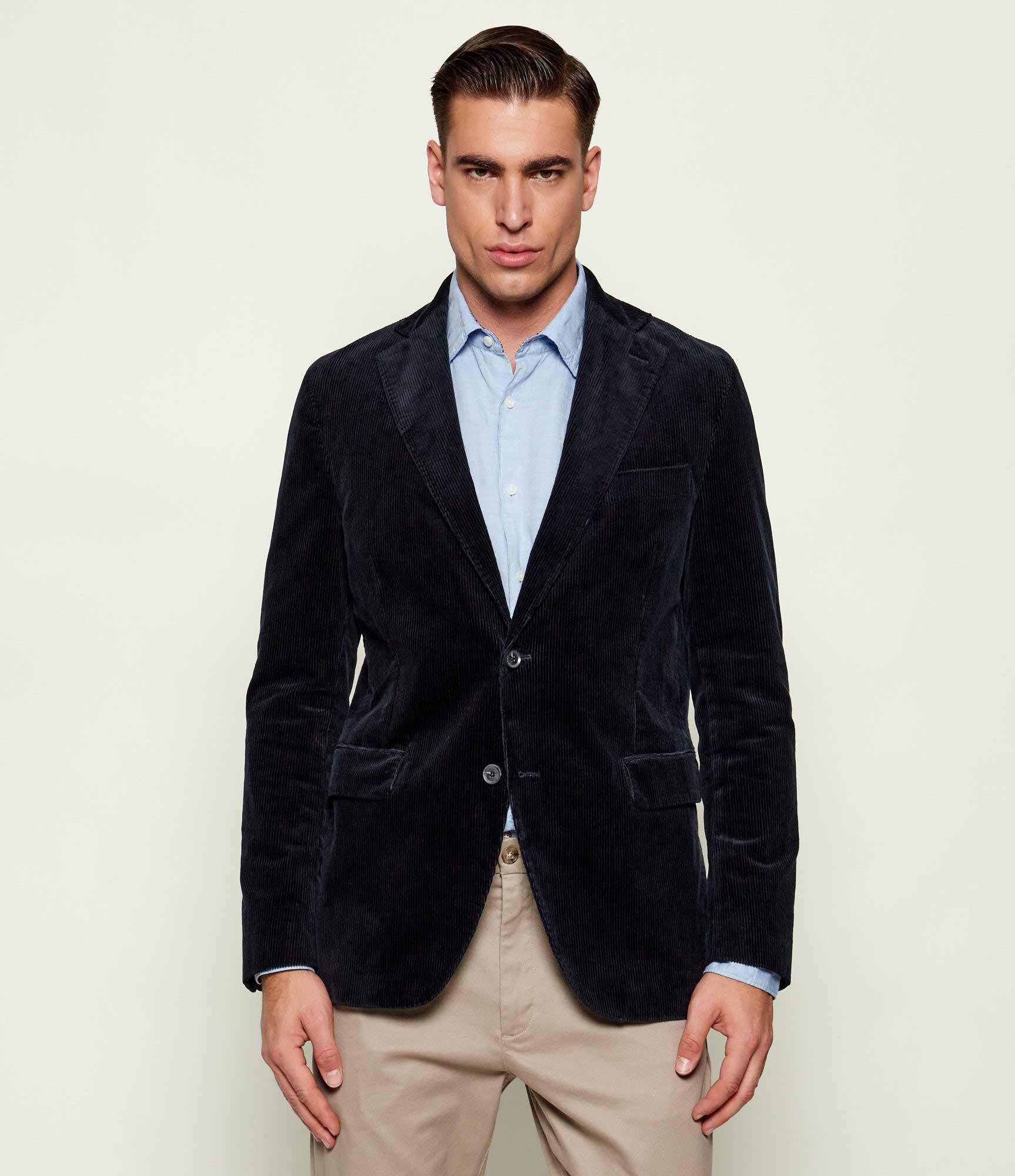 Oscar Jacobson Sacou Fogerty | regular fit | catifea reiată