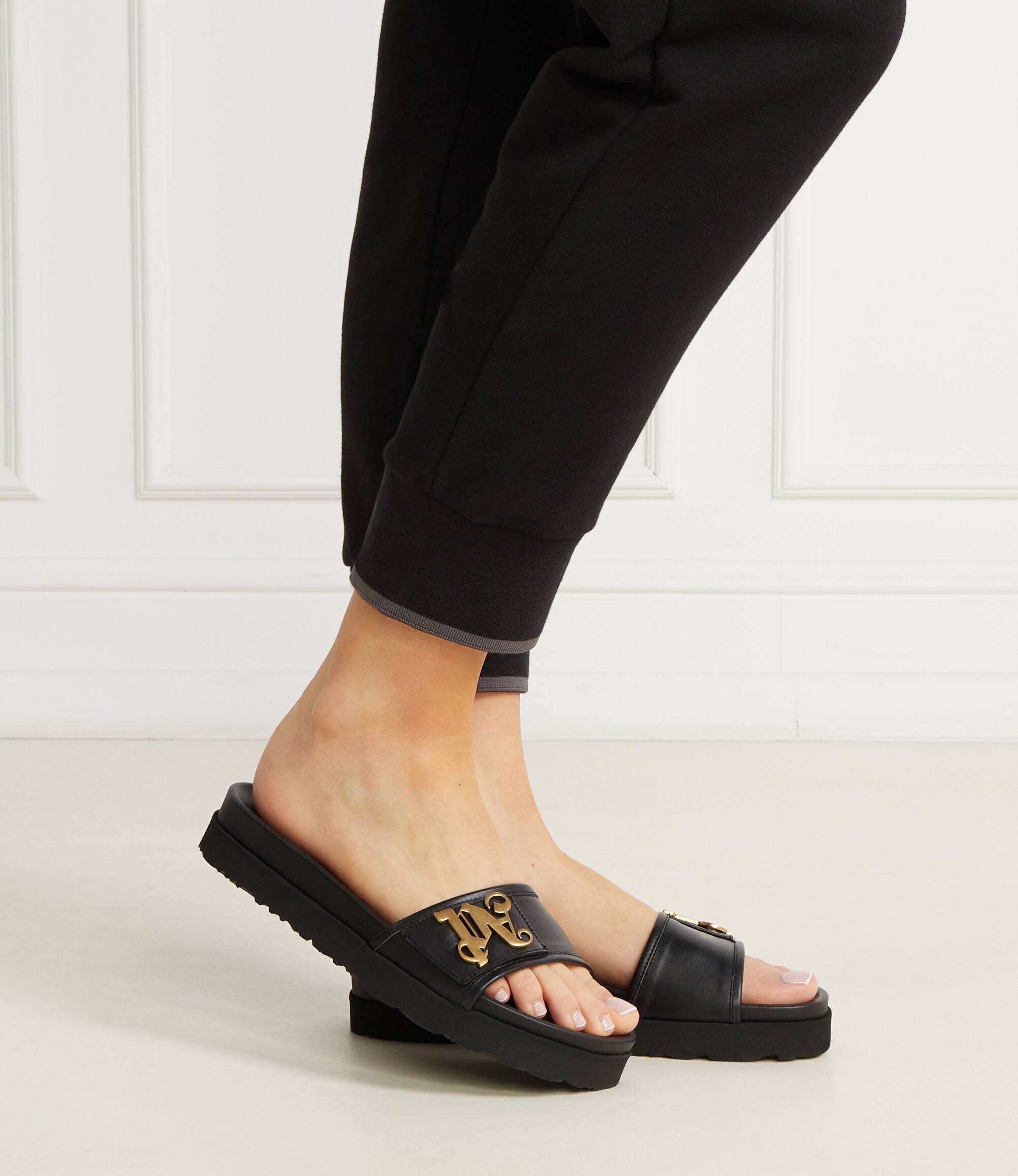 Palm Angels De piele șlapi