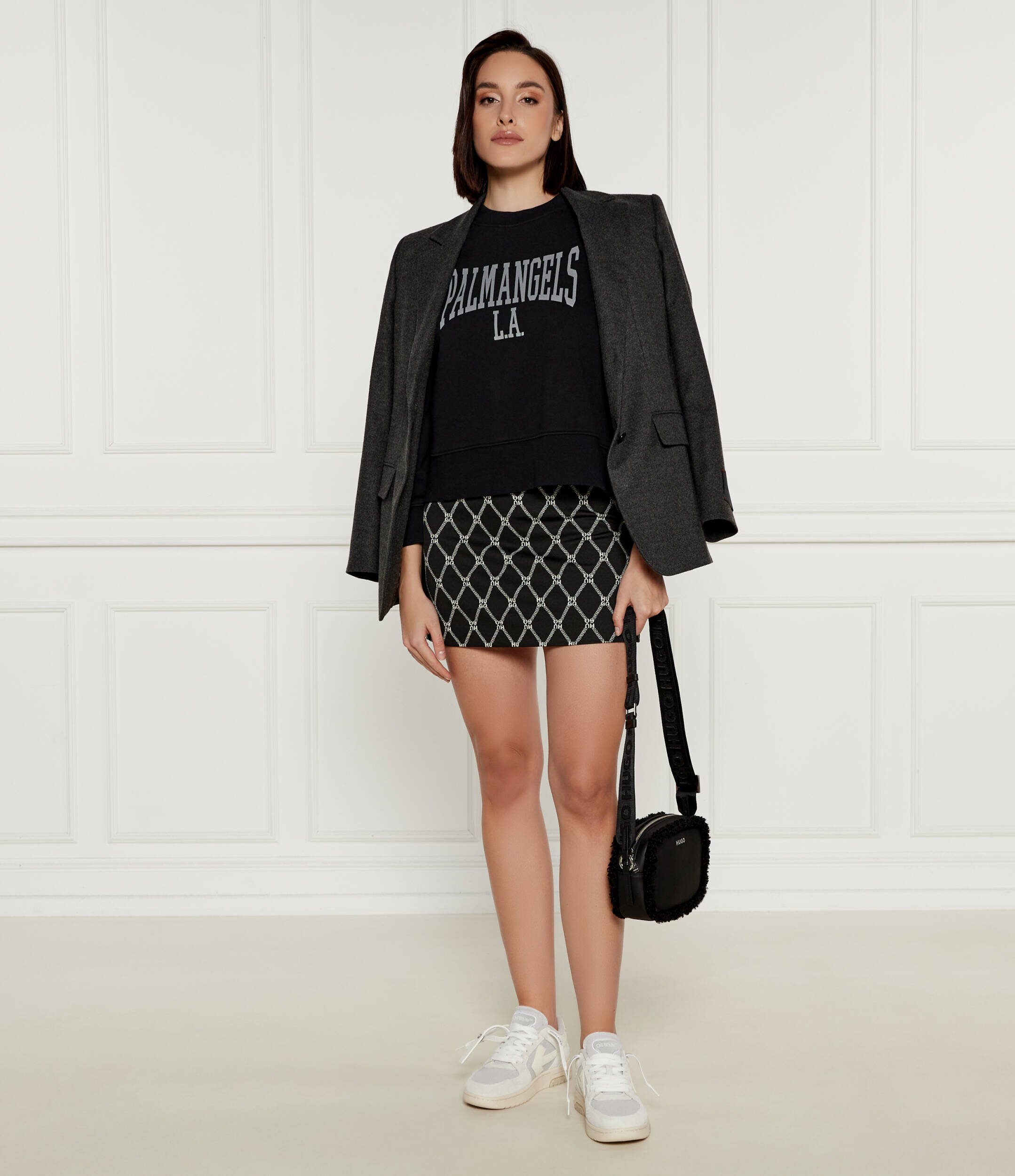 Palm Angels Hanorac COLLEGE CLASSIC CREW | Cropped Fit