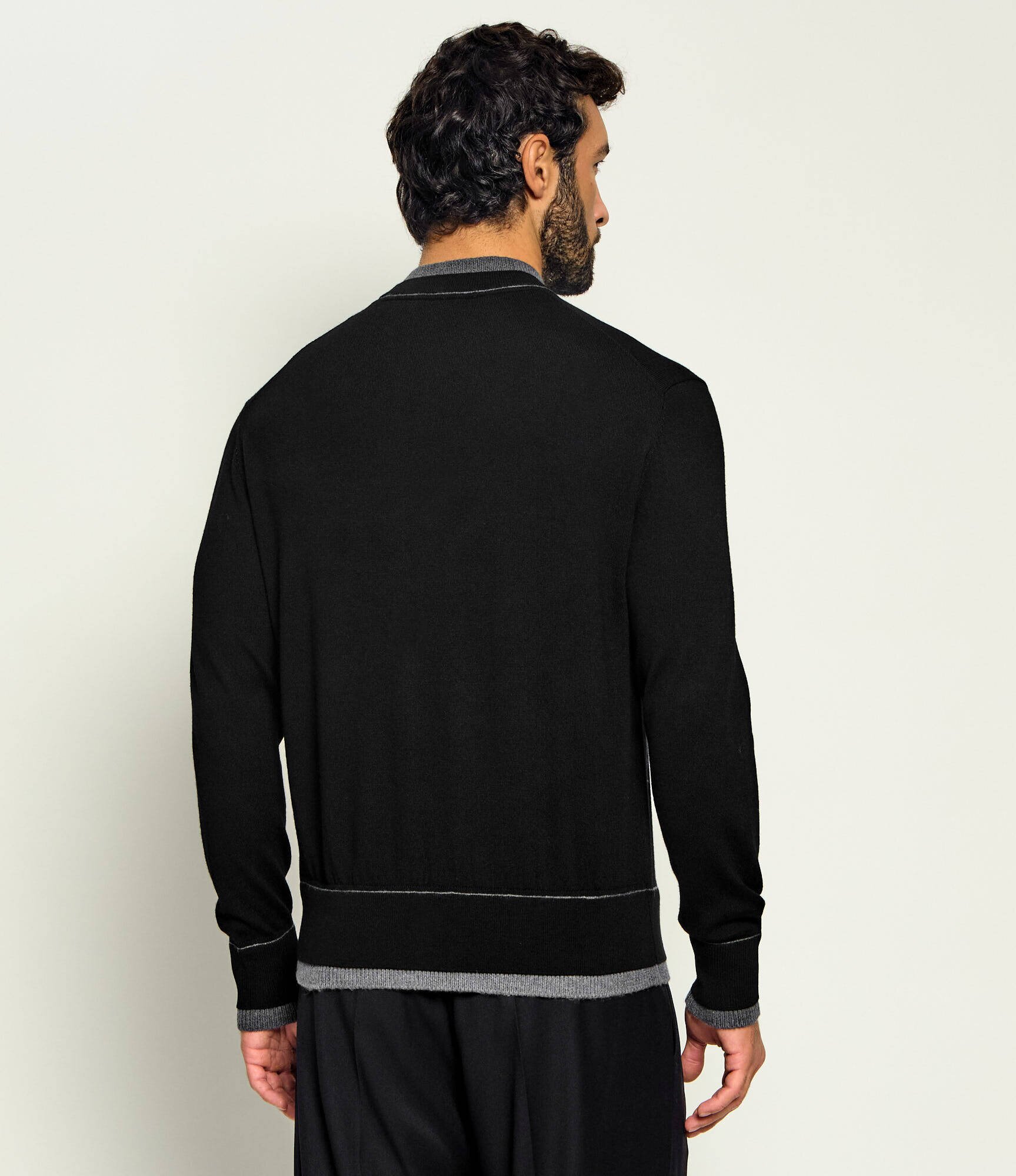 PAOLO PECORA De lână guler înalt | Slim Fit