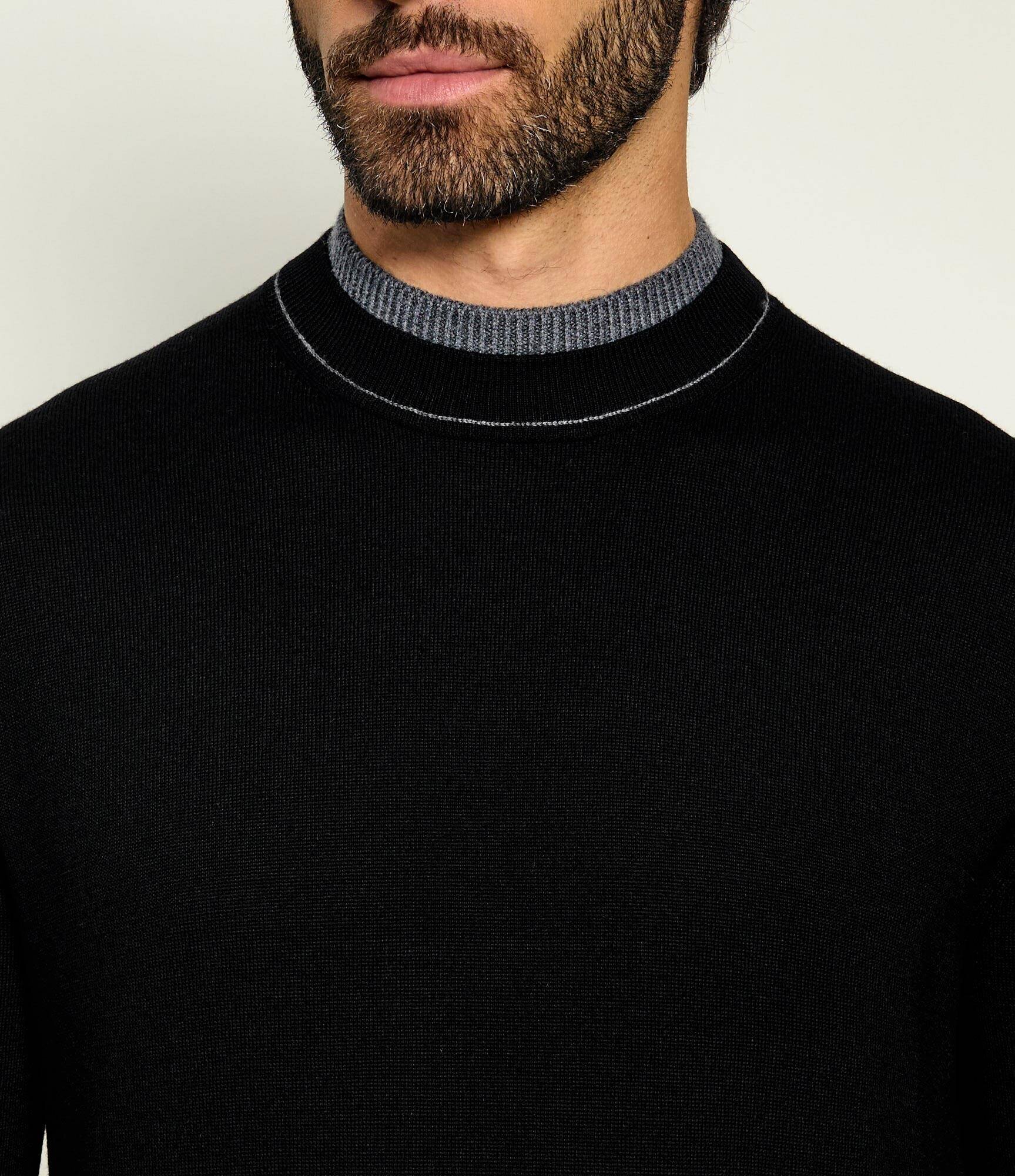 PAOLO PECORA De lână guler înalt | Slim Fit