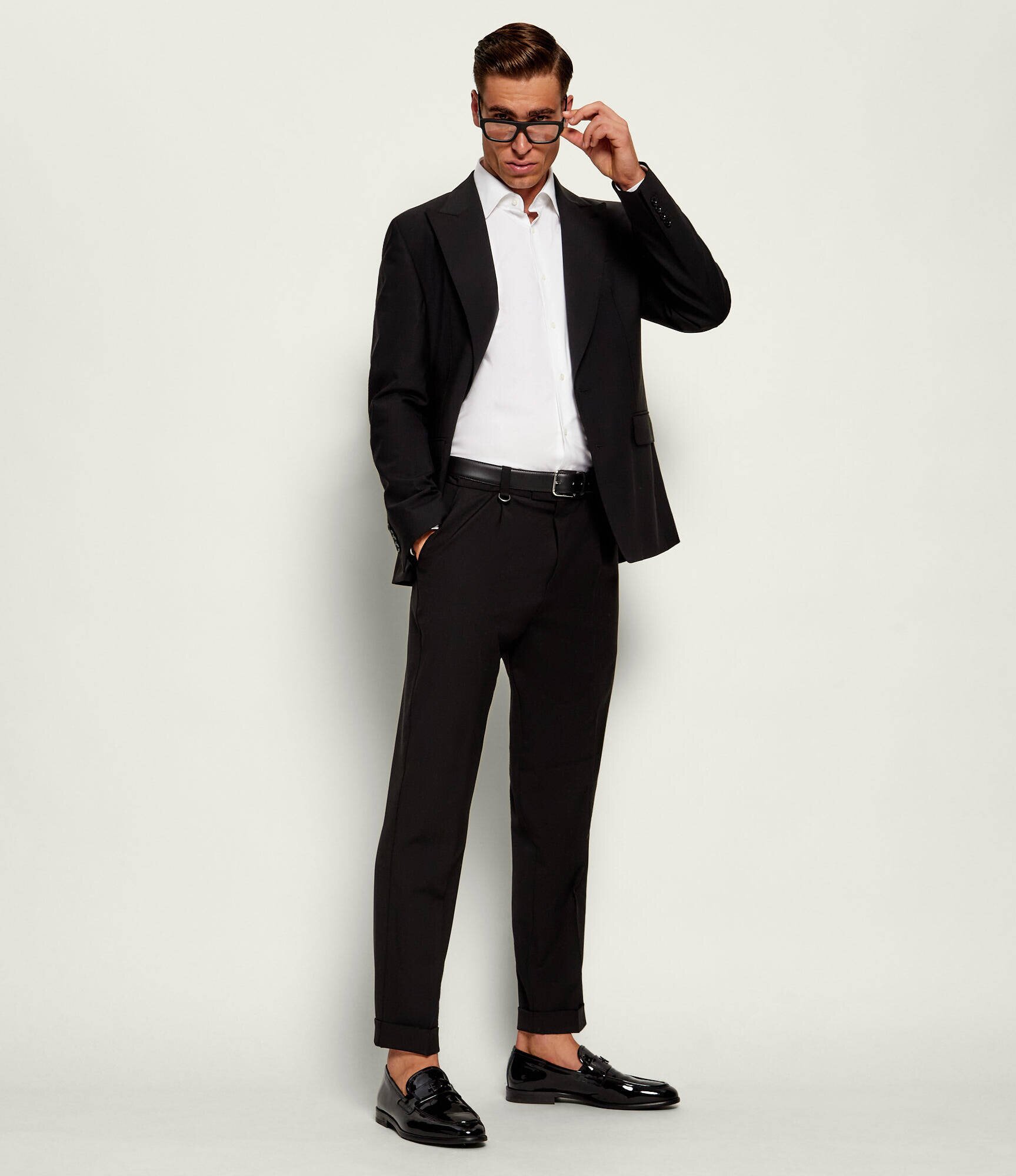 PAOLO PECORA Pantaloni | regular fit cu adaos de lână