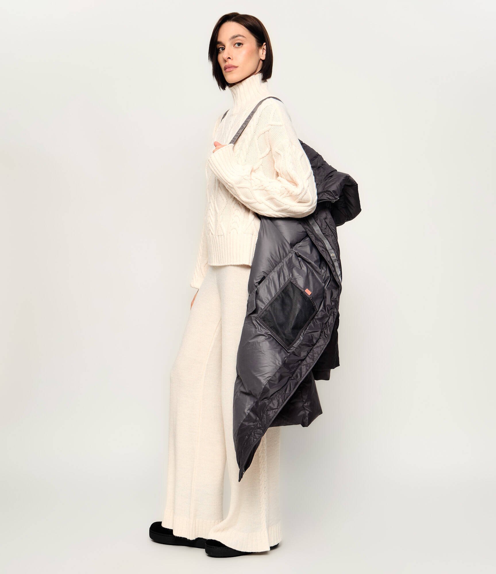 PARAJUMPERS De puf palton cu bretele Falge