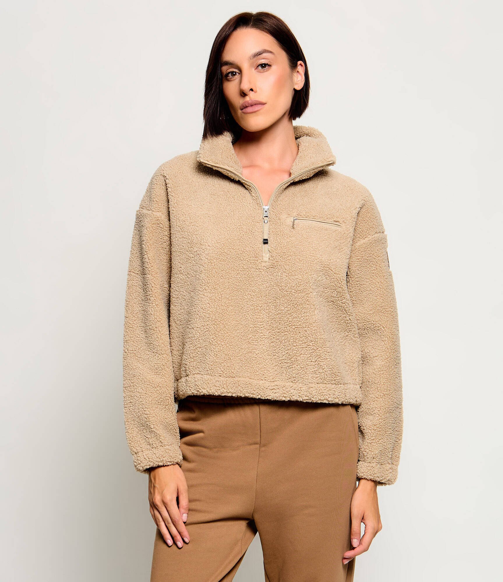 PARAJUMPERS Din fleece hanorac Honka | Cropped Fit