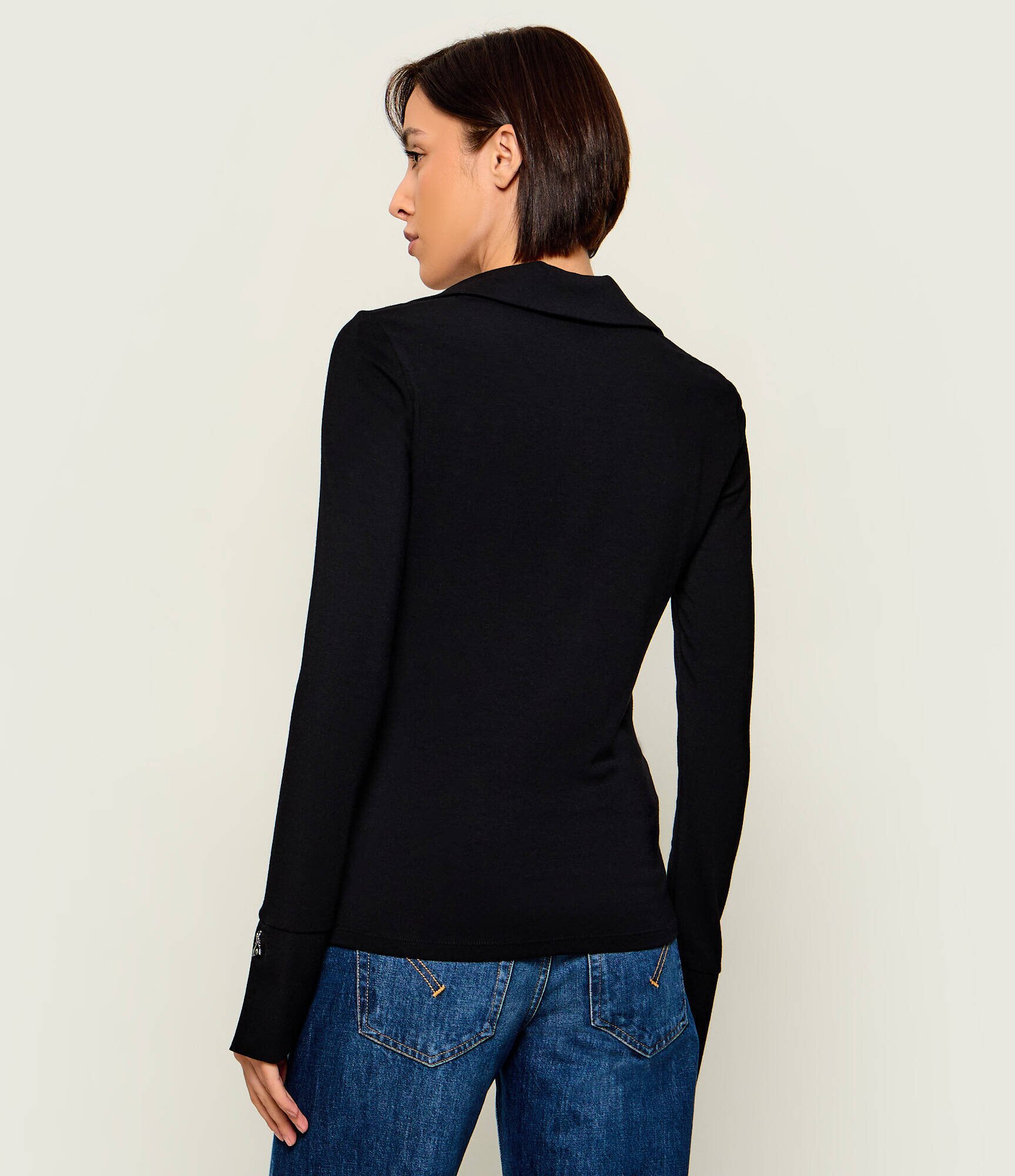 Patrizia Pepe Bluză | Slim Fit cu adaos de lână