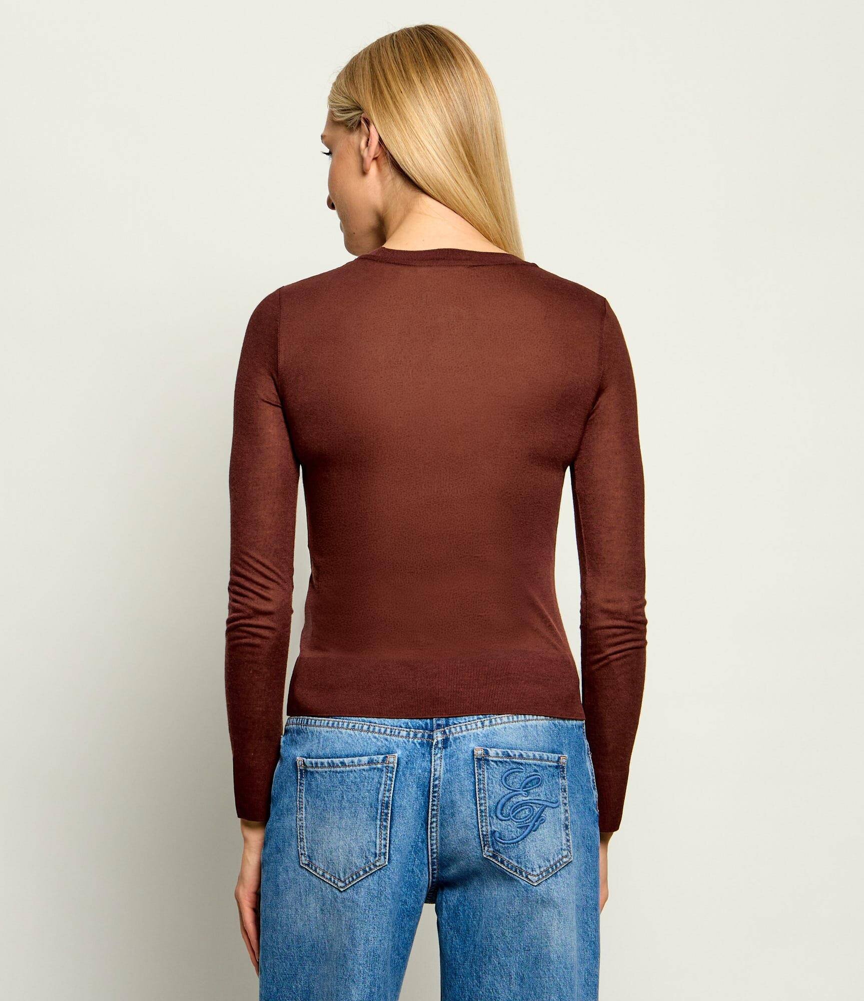 Patrizia Pepe Bluză | Slim Fit | cu adaos de mătase și cașmir