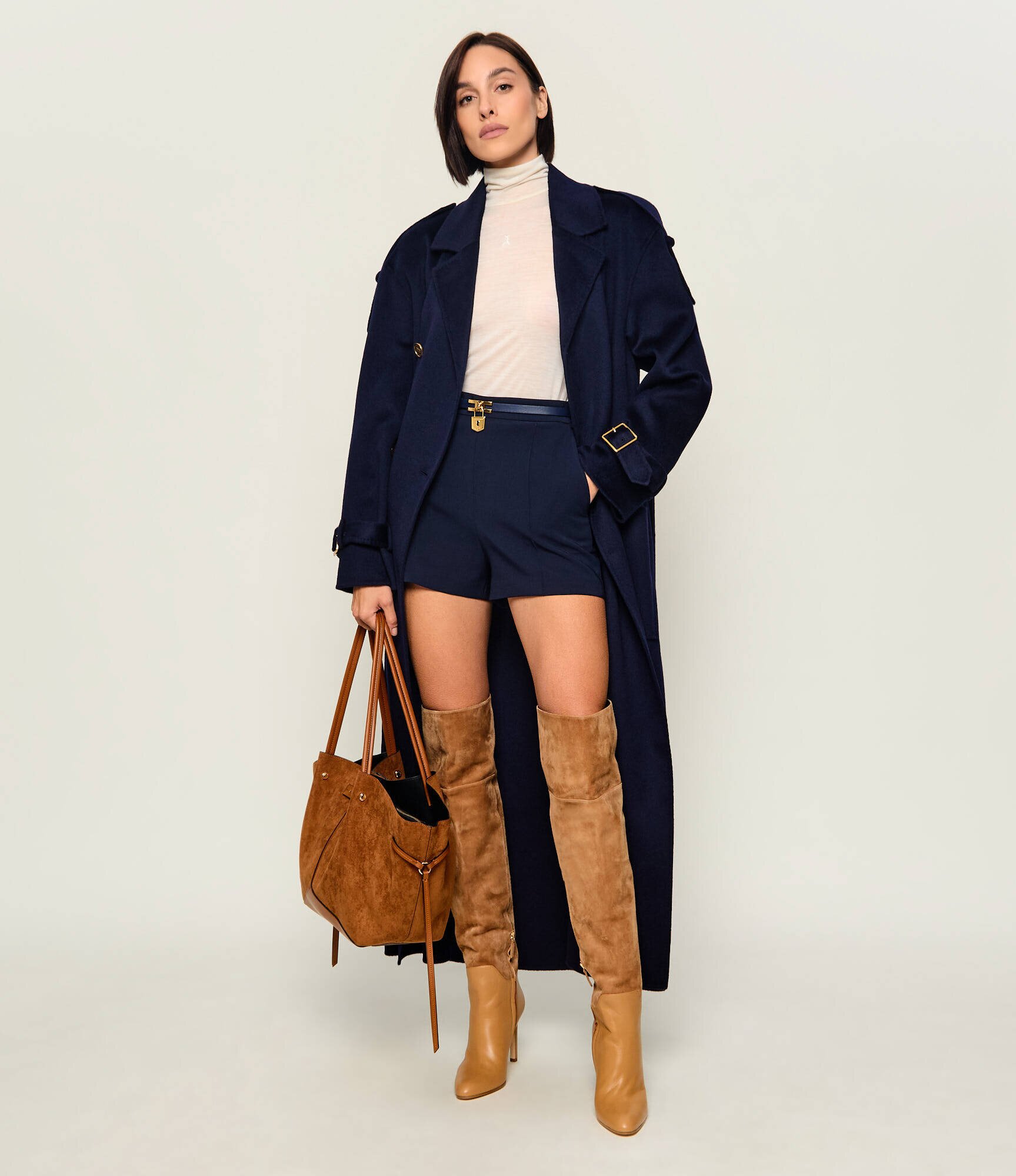 Patrizia Pepe De lână guler înalt | Slim Fit