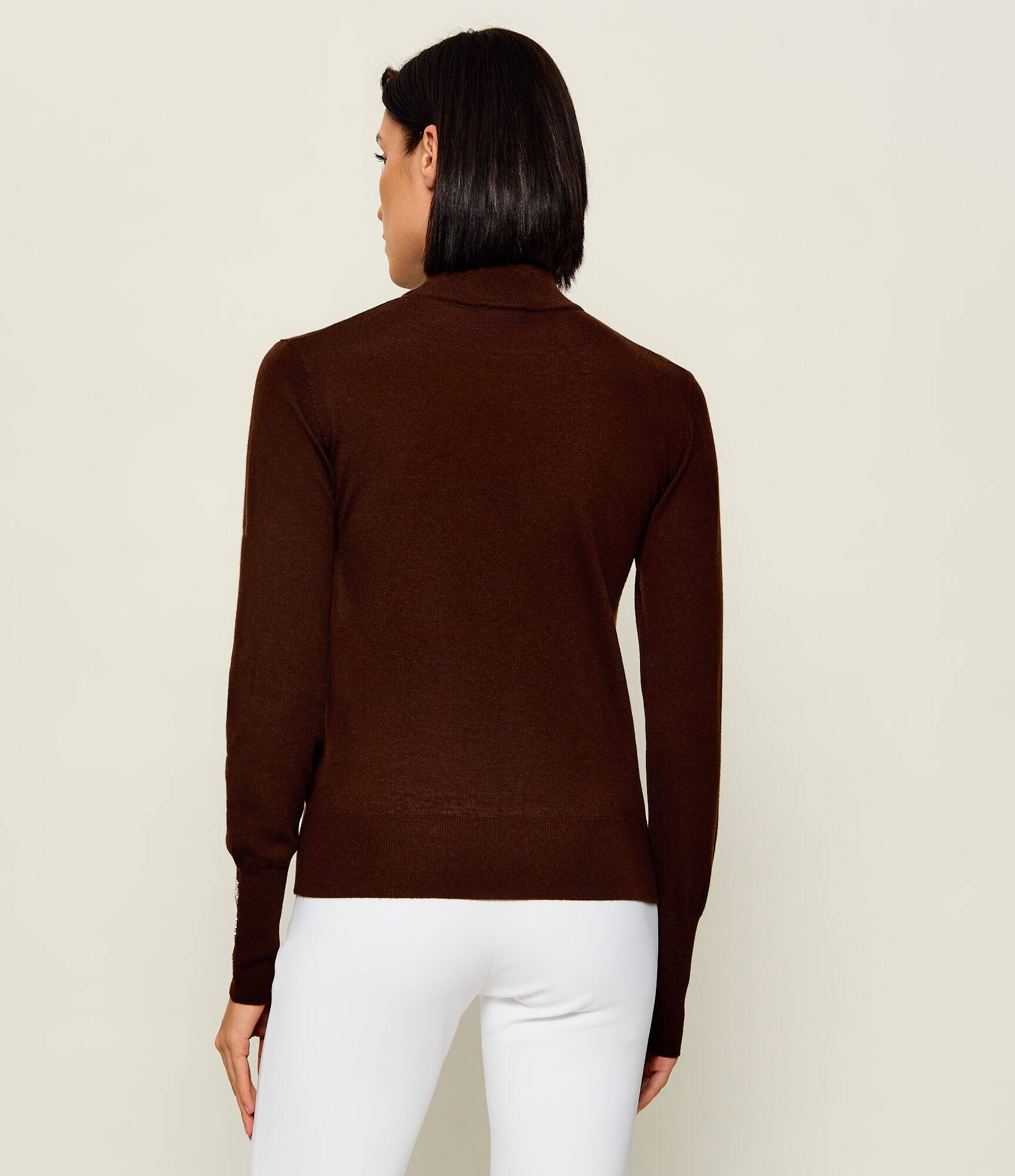 Patrizia Pepe De lână guler înalt | Slim Fit