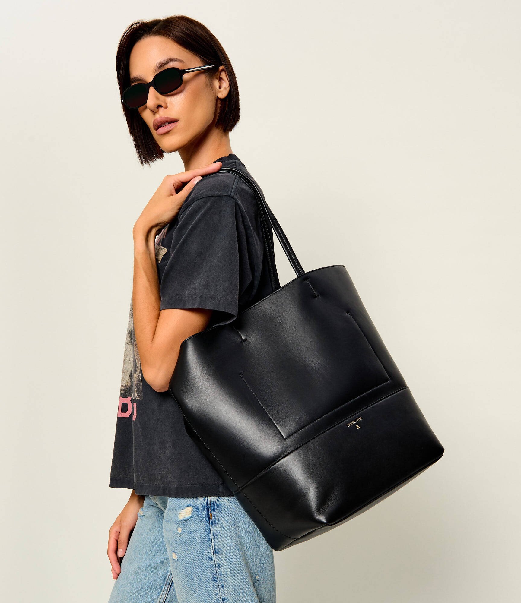 Patrizia Pepe De piele geantă shopper