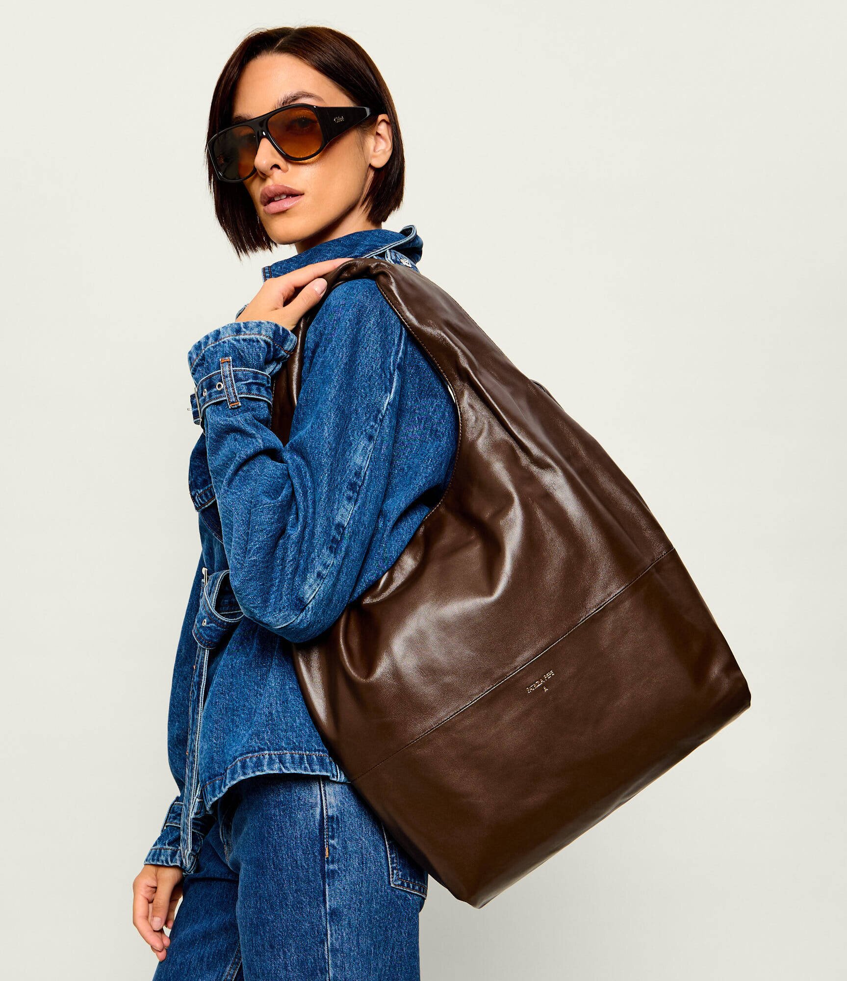 Patrizia Pepe De piele geantă shopper