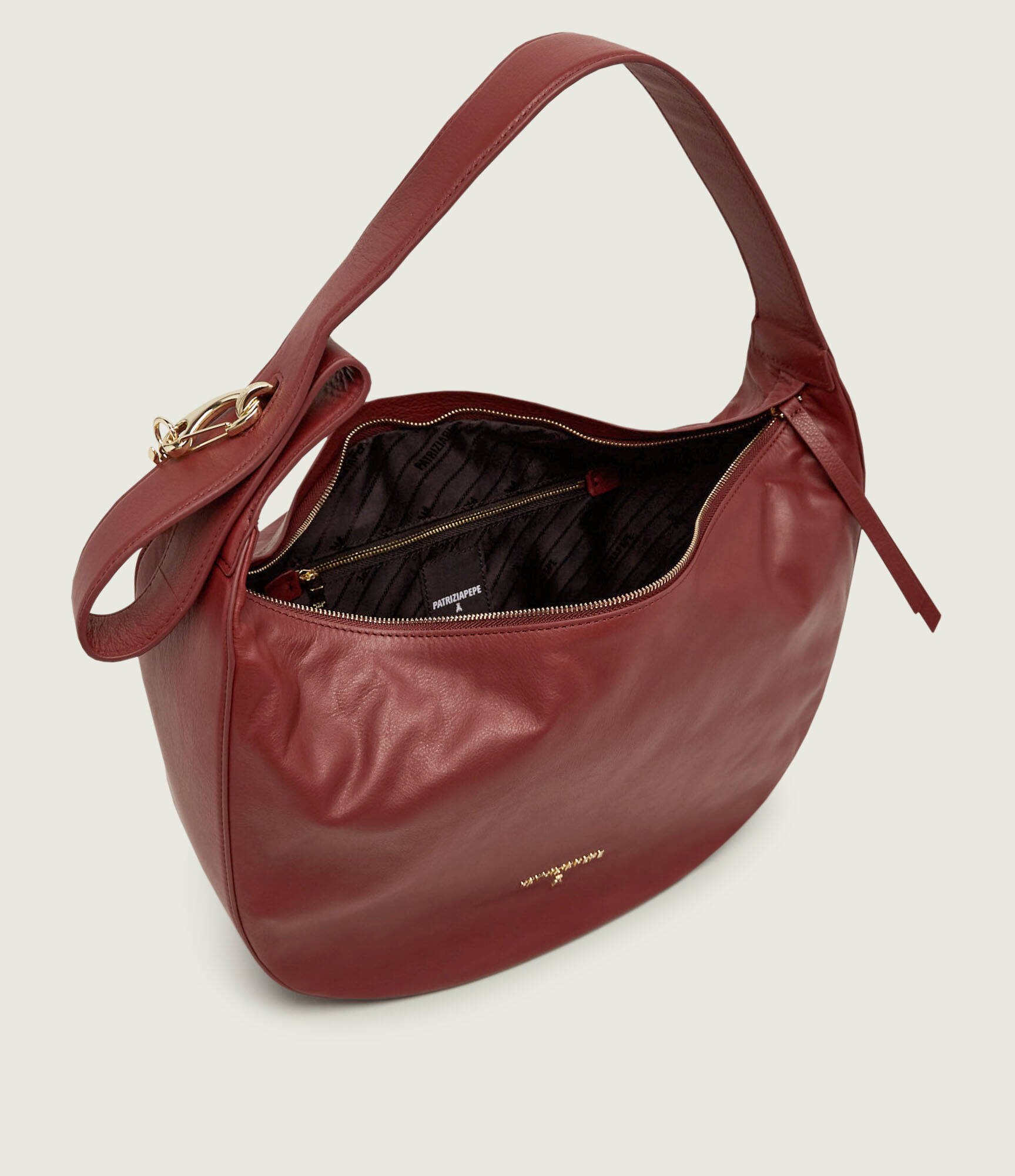 Patrizia Pepe De piele hobo New Moon