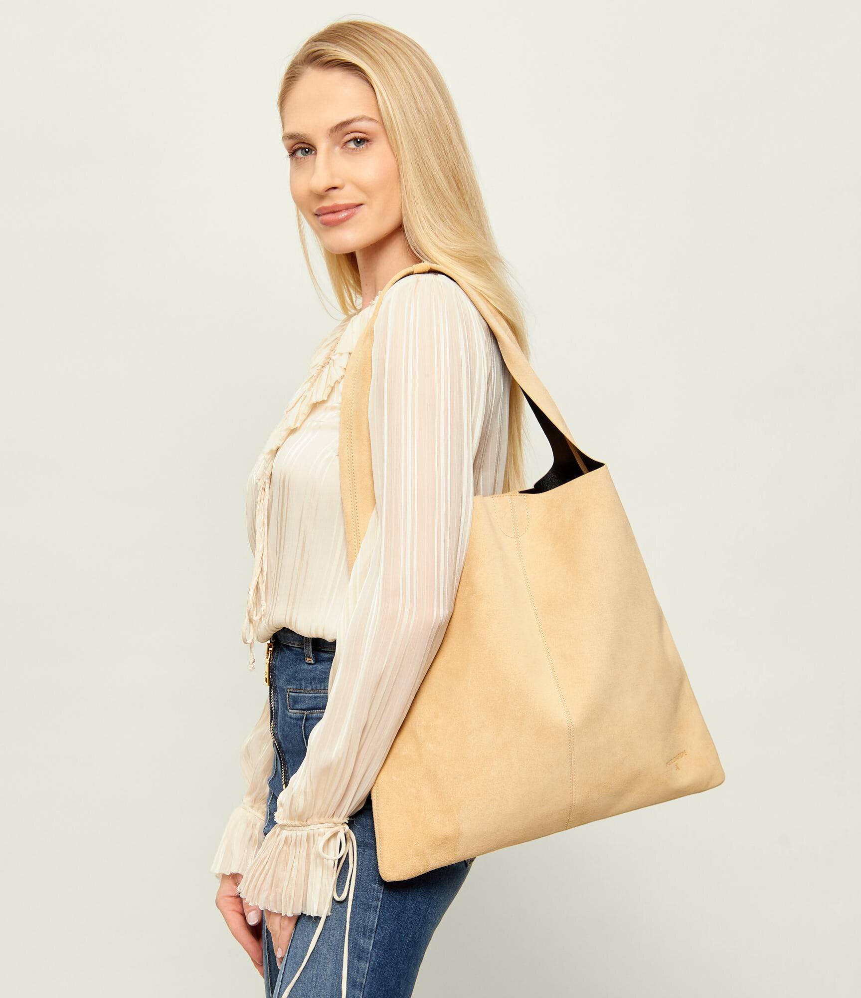 Patrizia Pepe Geantă shopper | piele întoarsă