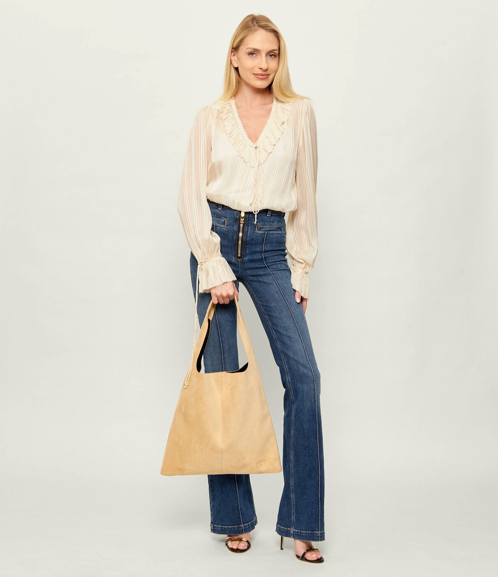 Patrizia Pepe Geantă shopper | piele întoarsă