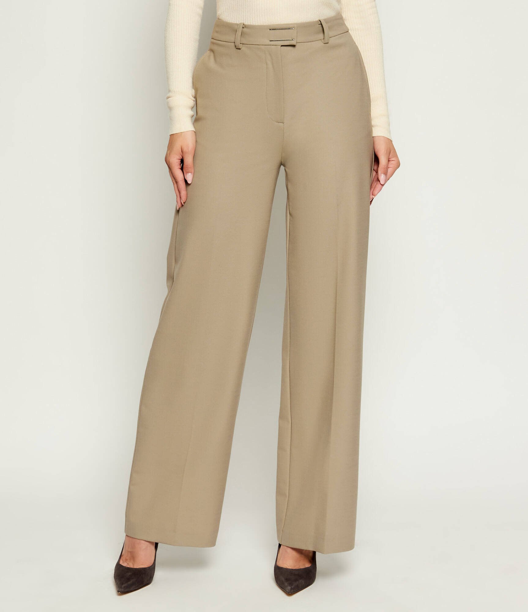 Patrizia Pepe Pantaloni | Loose fit cu adaos de lână