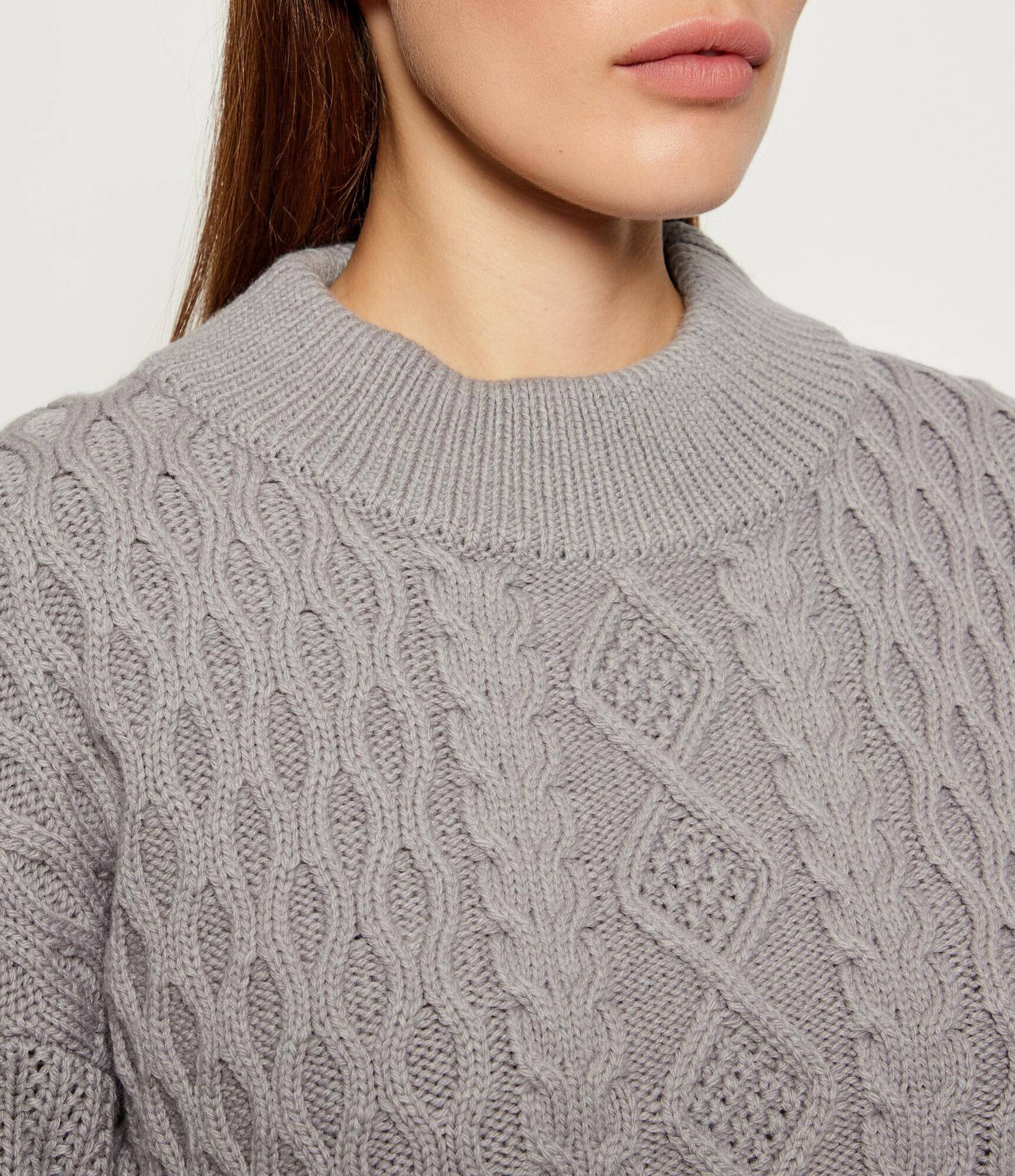 Patrizia Pepe Pulover | Cropped Fit cu adaos de lână