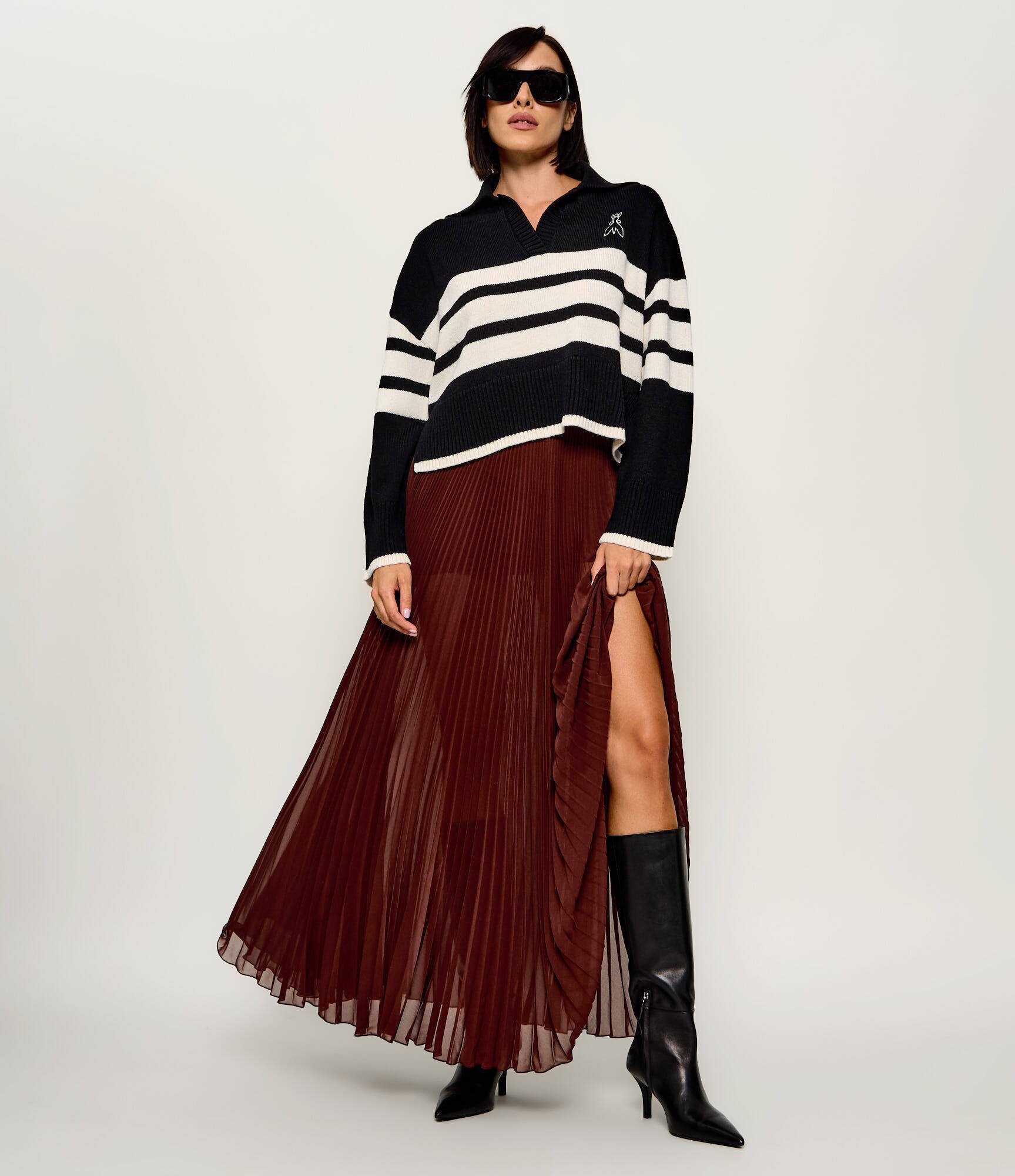 Patrizia Pepe Pulover | Relaxed fit cu adaos de lână