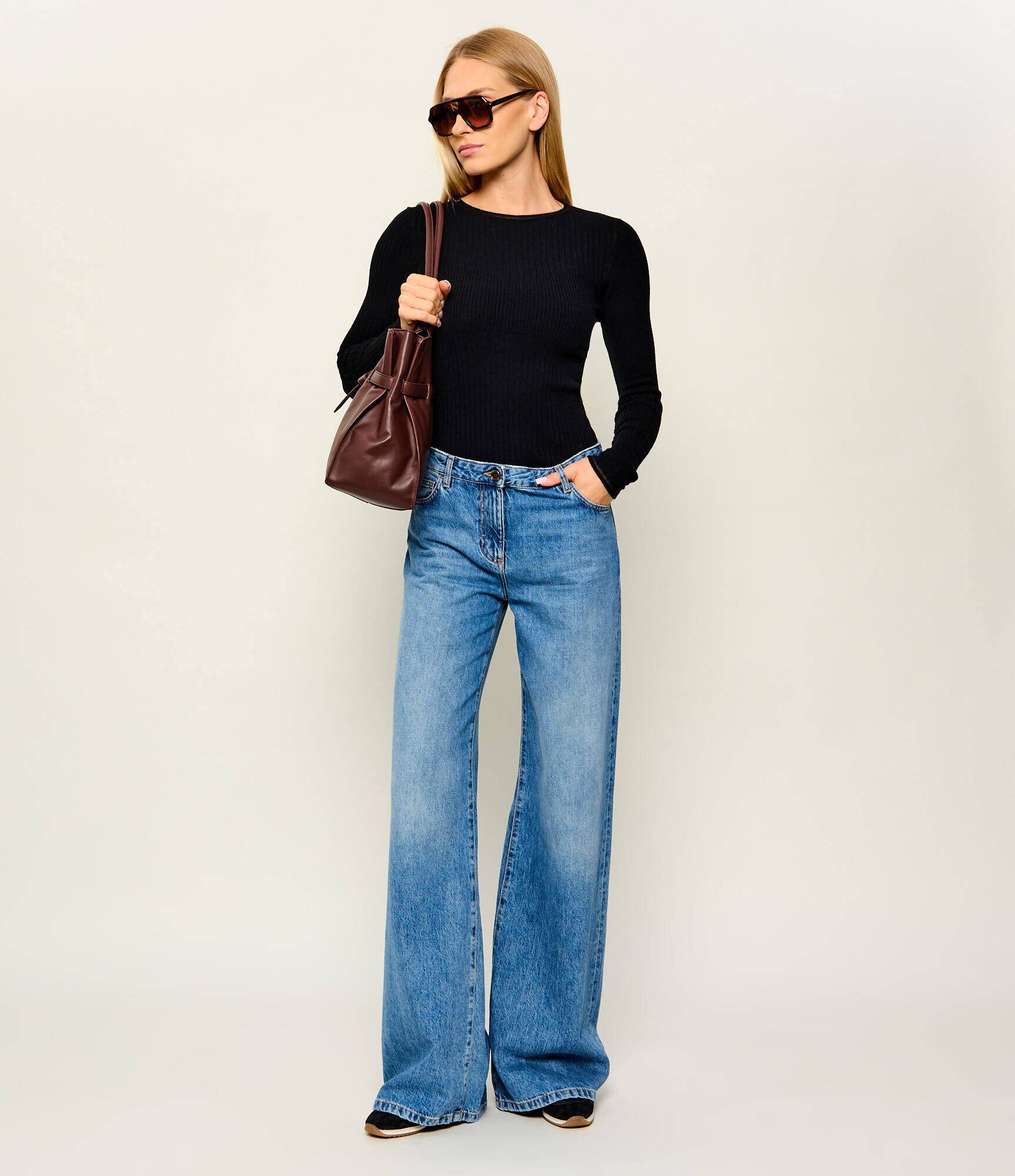 Patrizia Pepe Pulover | Slim Fit cu adaos de lână