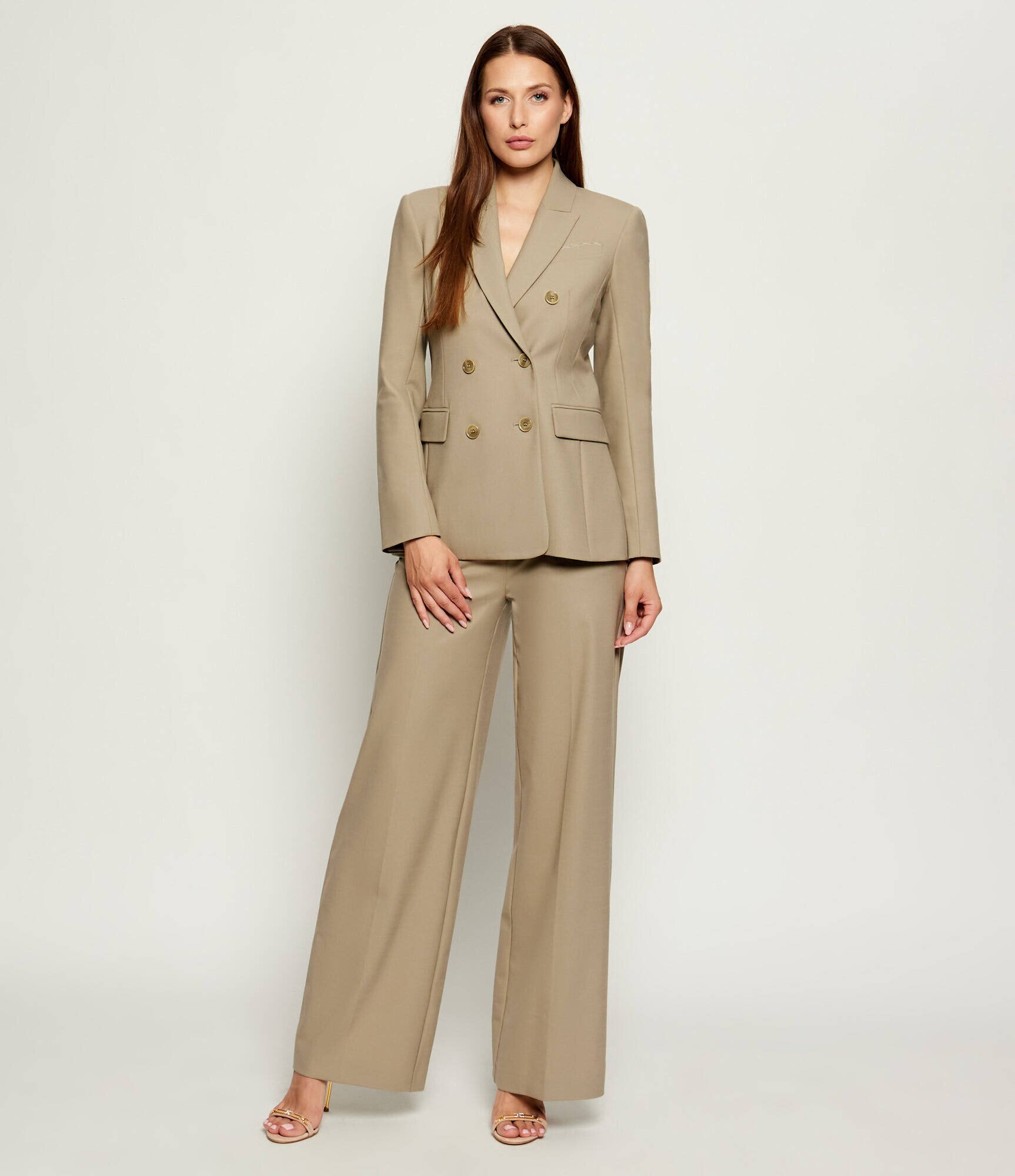Patrizia Pepe Sacou | Slim Fit cu adaos de lână