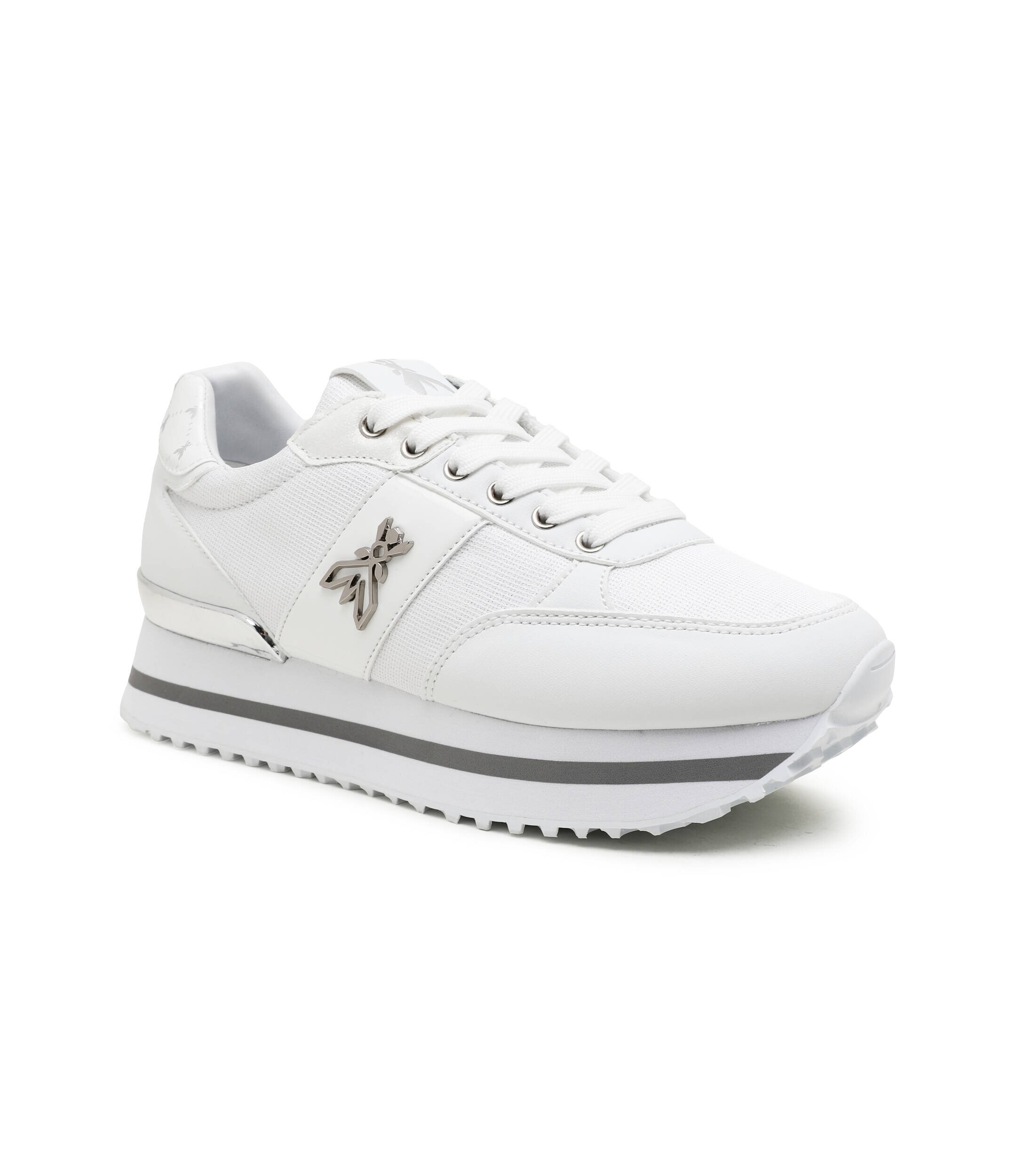 Patrizia Pepe Sneakers cu adaos de piele