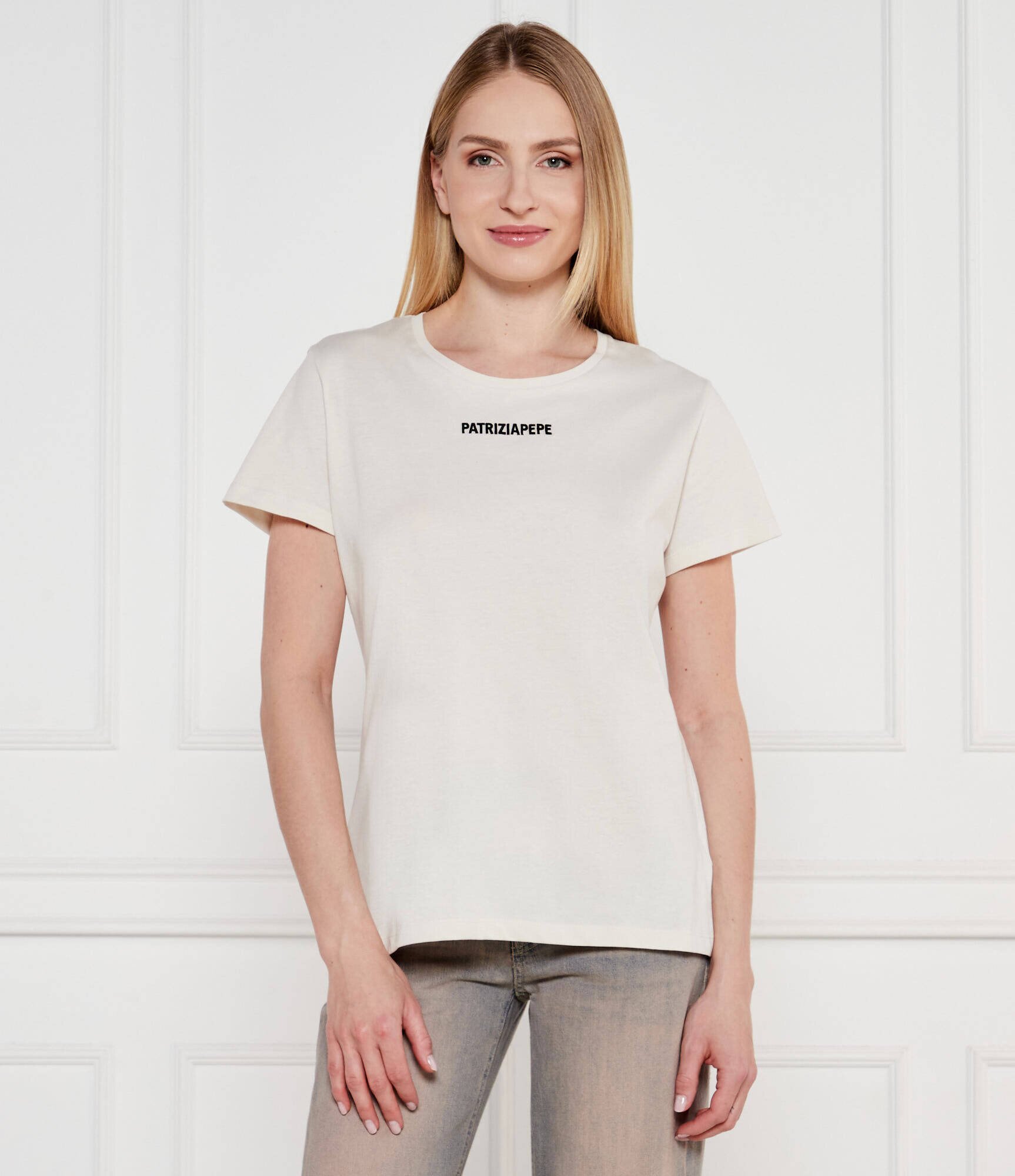 Patrizia Pepe Tricou + eșarfă | Regular Fit