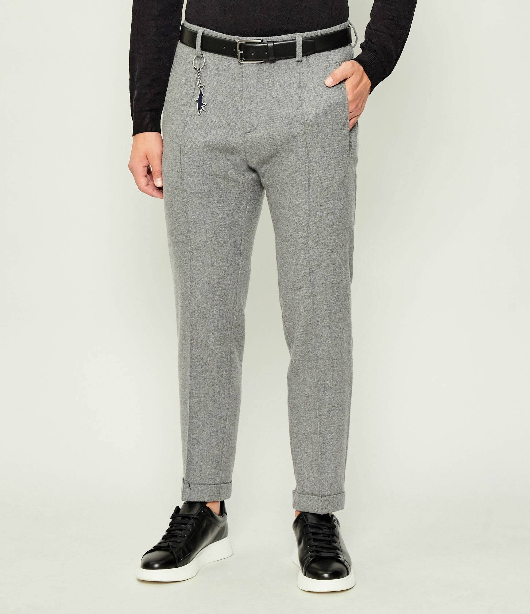Paul & Shark De lână pantaloni chino | Regular Fit cu adaos de cașmir