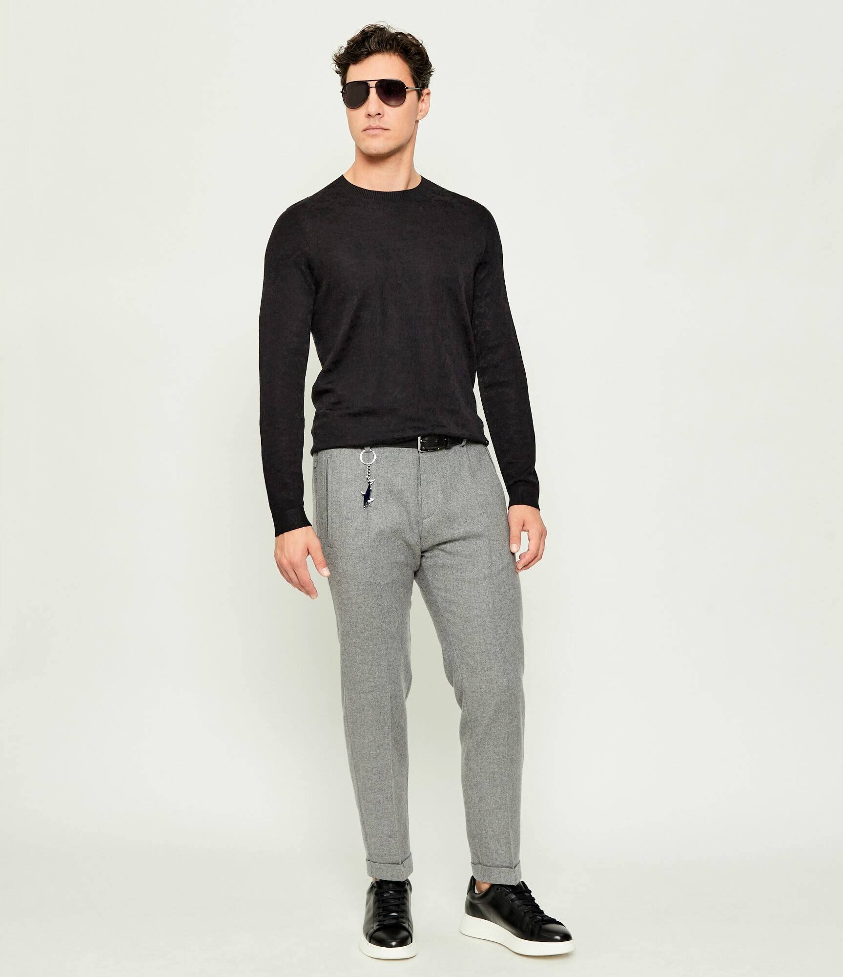 Paul & Shark De lână pantaloni chino | Regular Fit cu adaos de cașmir