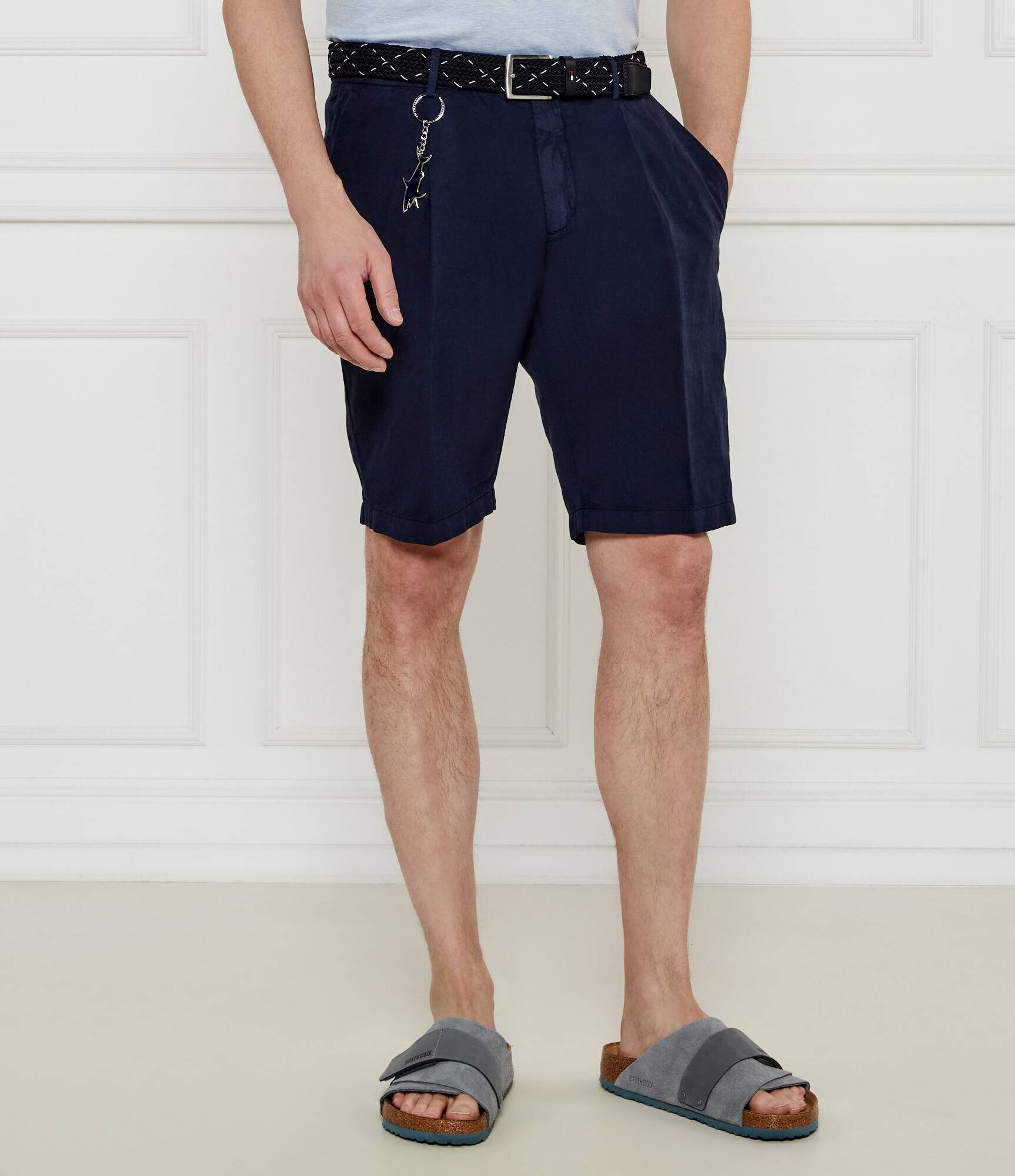 Paul & Shark Pantaloni scurți chino | regular fit | cu adaos de in