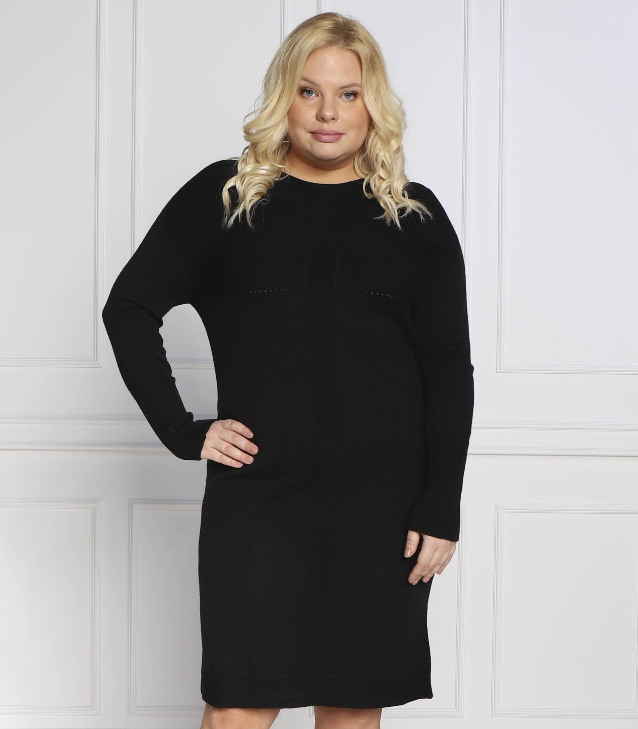 Persona by Marina Rinaldi Rochie GENESI plus size cu adaos de lână