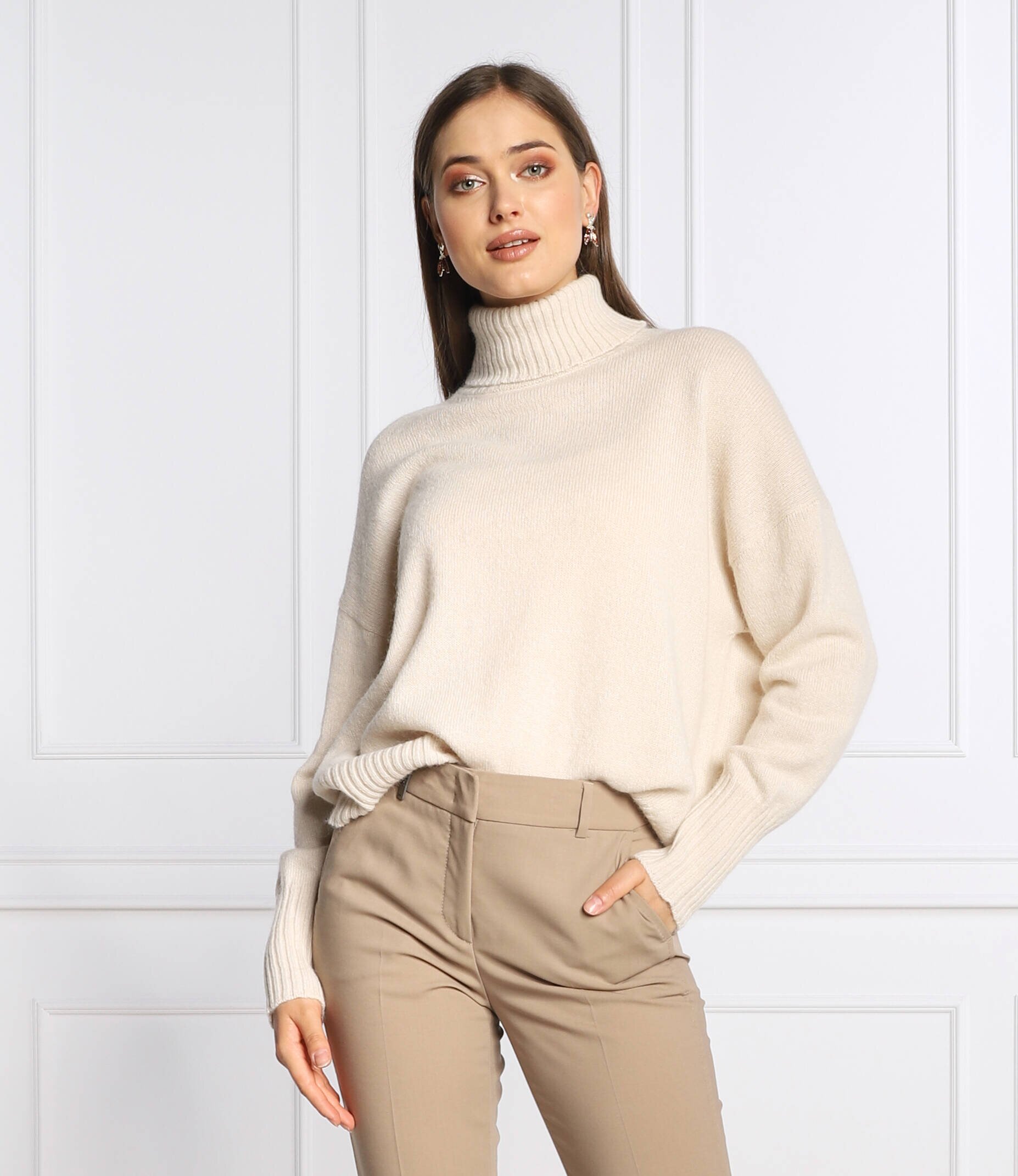 Peserico De lână maletă | Regular Fit cu adaos de mătase