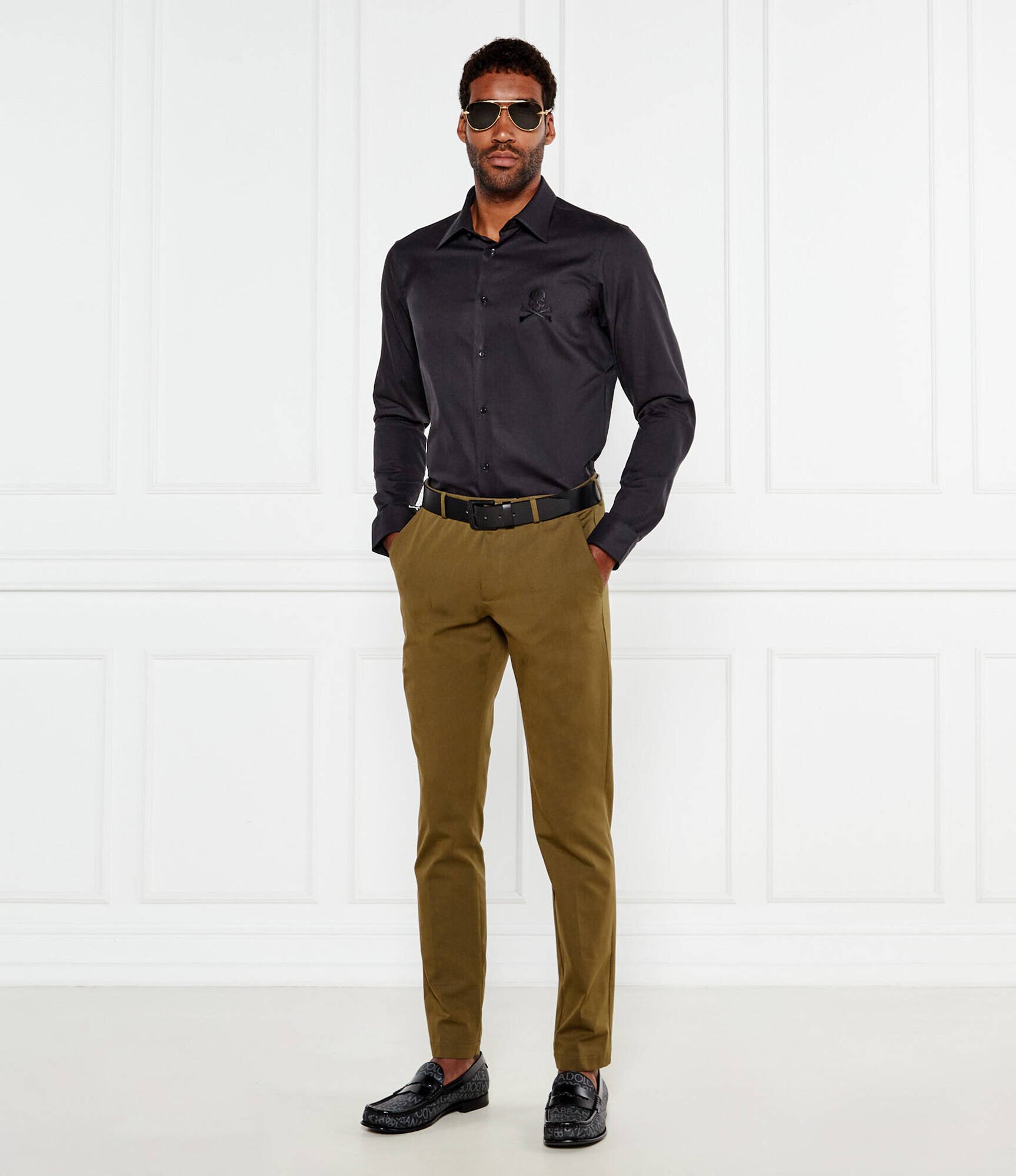Philipp Plein Cămașă Herringbone | Regular Fit