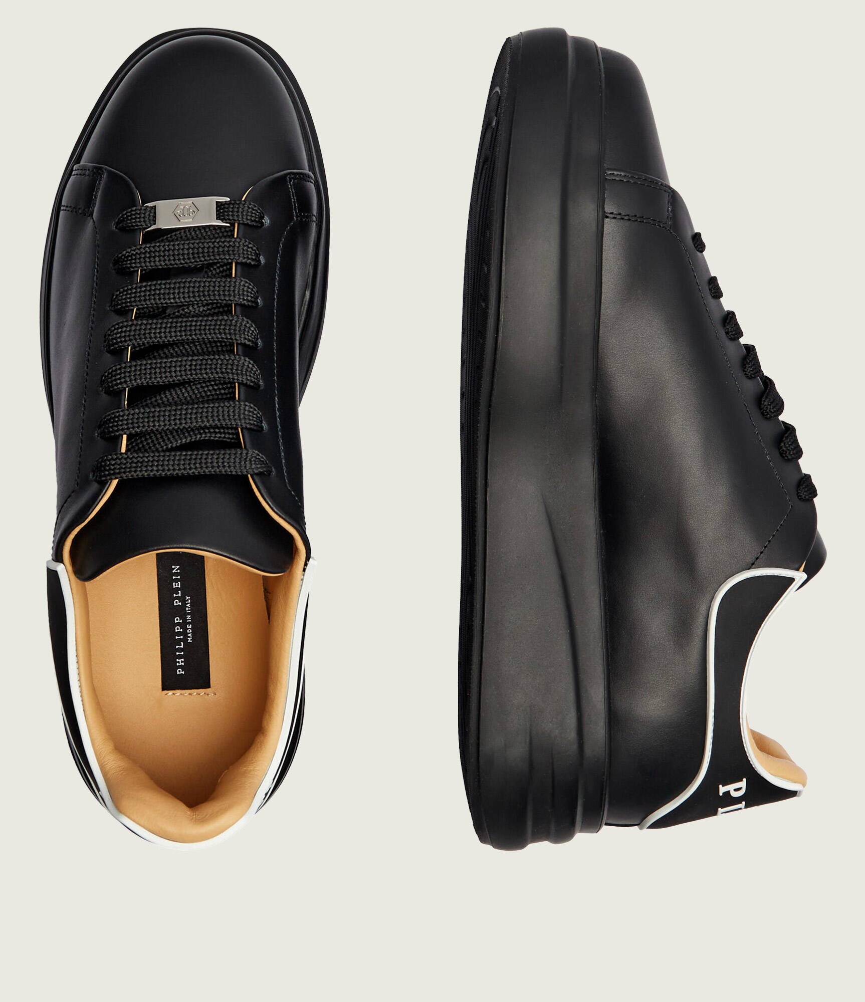 Philipp Plein De piele sneakers Lo-Top