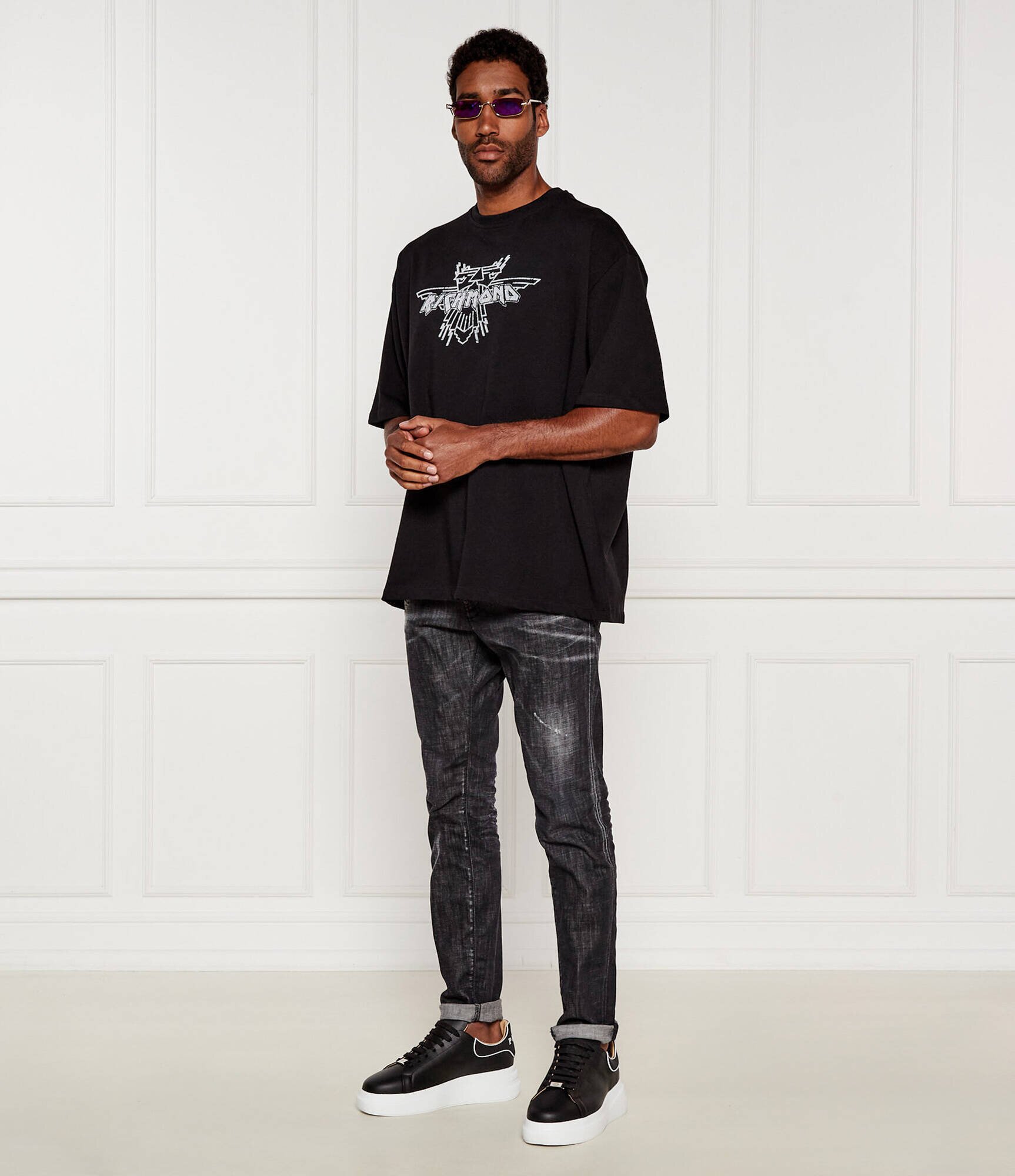 Philipp Plein De piele sneakers Lo-Top