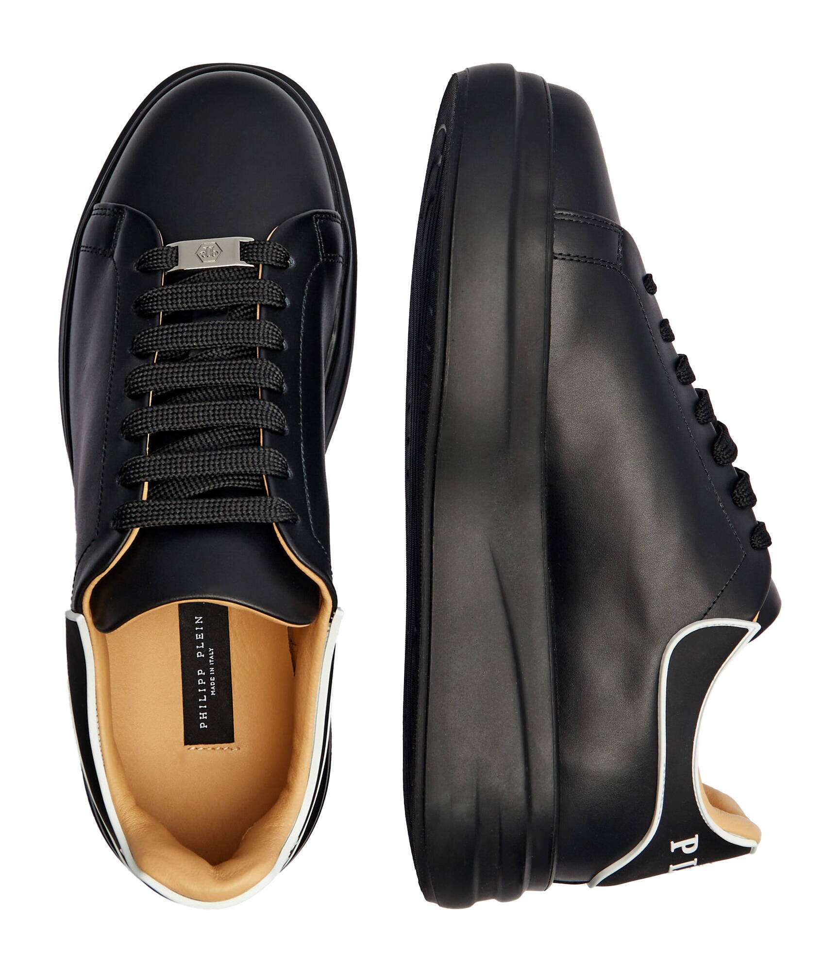 Philipp Plein De piele sneakers Lo-Top