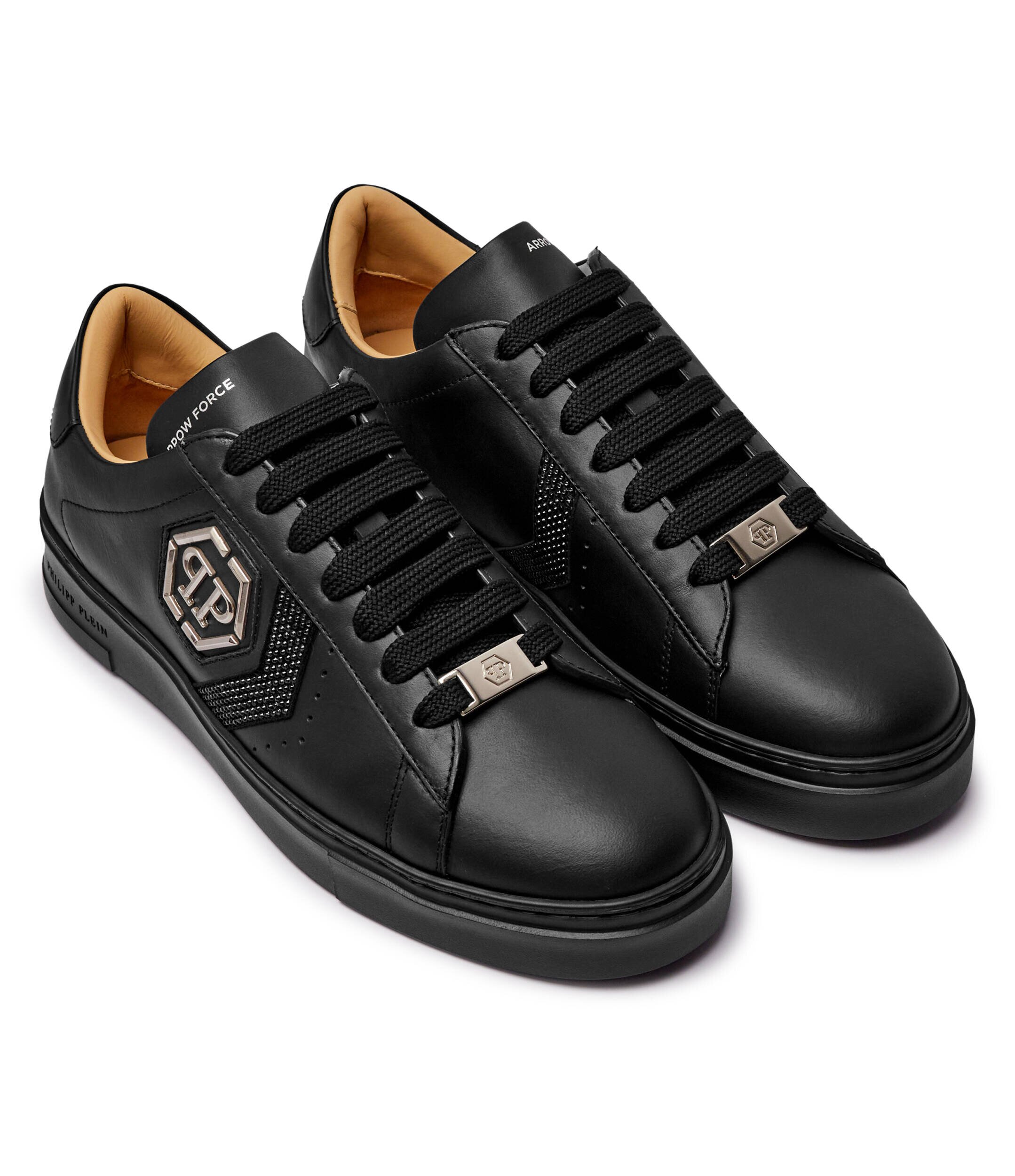 Philipp Plein De piele sneakers Strass Hexagon