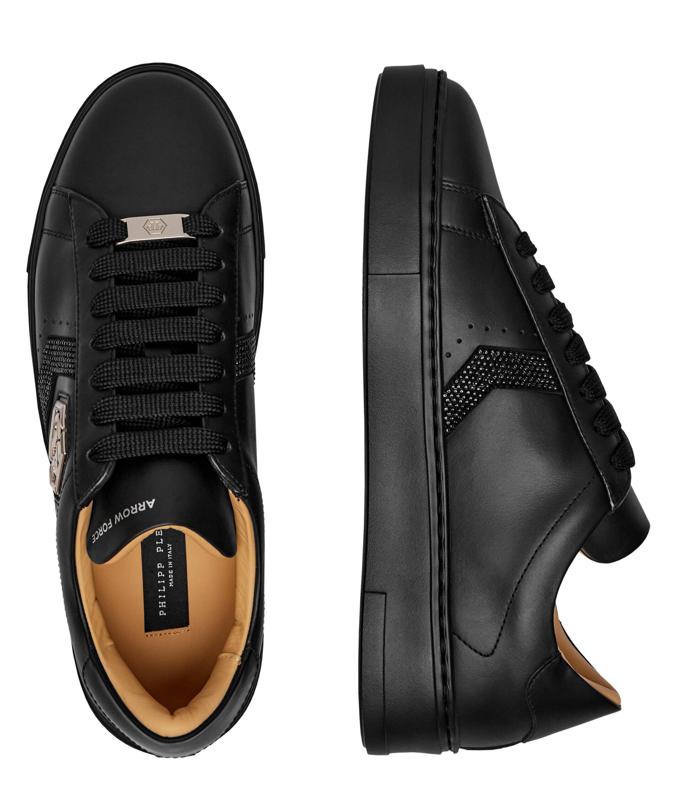 Philipp Plein De piele sneakers Strass Hexagon