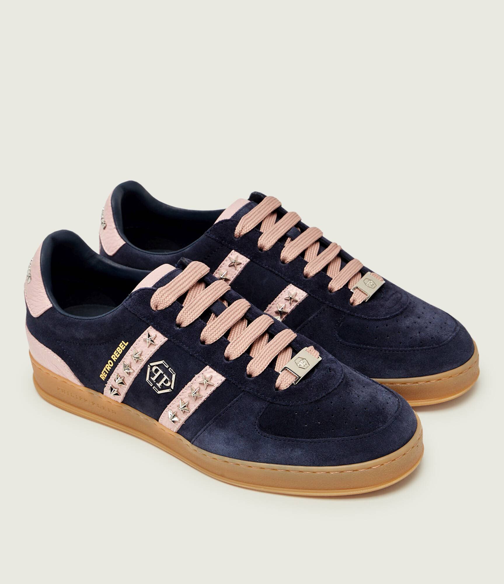 Philipp Plein Sneakers Retro Rebel | piele întoarsă