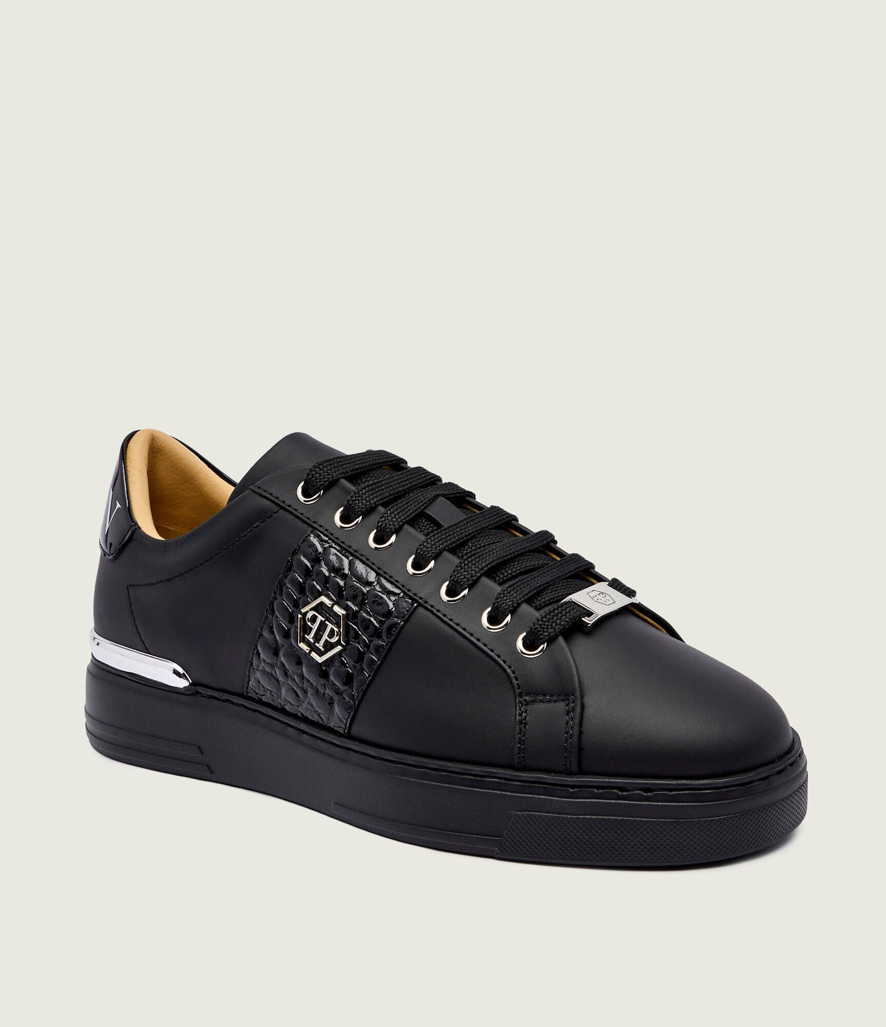 Philipp Plein Teniși din piele Hexagon
