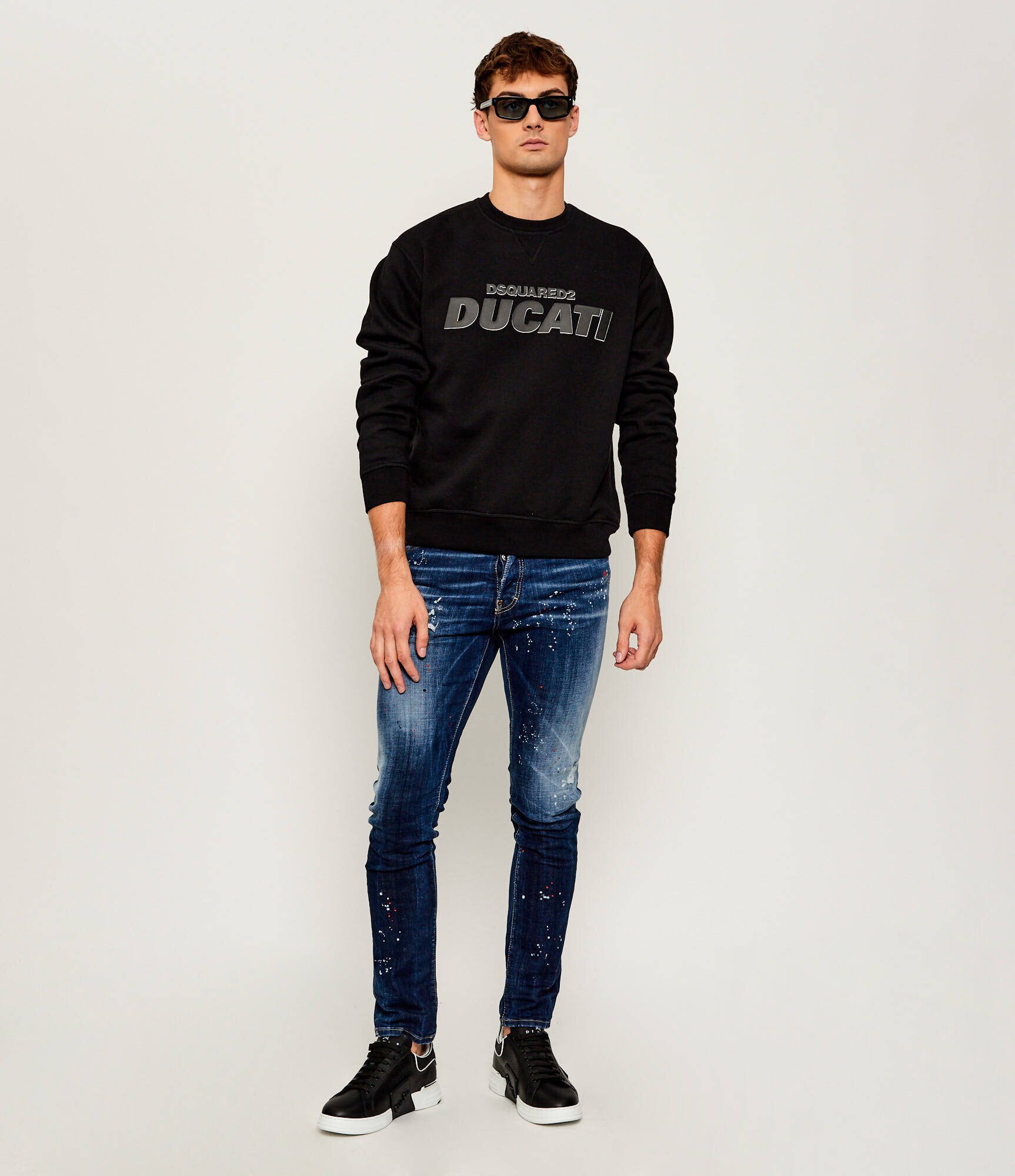 Philipp Plein Teniși din piele Hexagon AABS