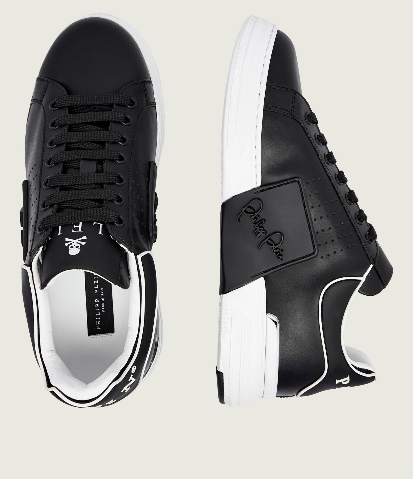 Philipp Plein Teniși din piele Hexagon AABS
