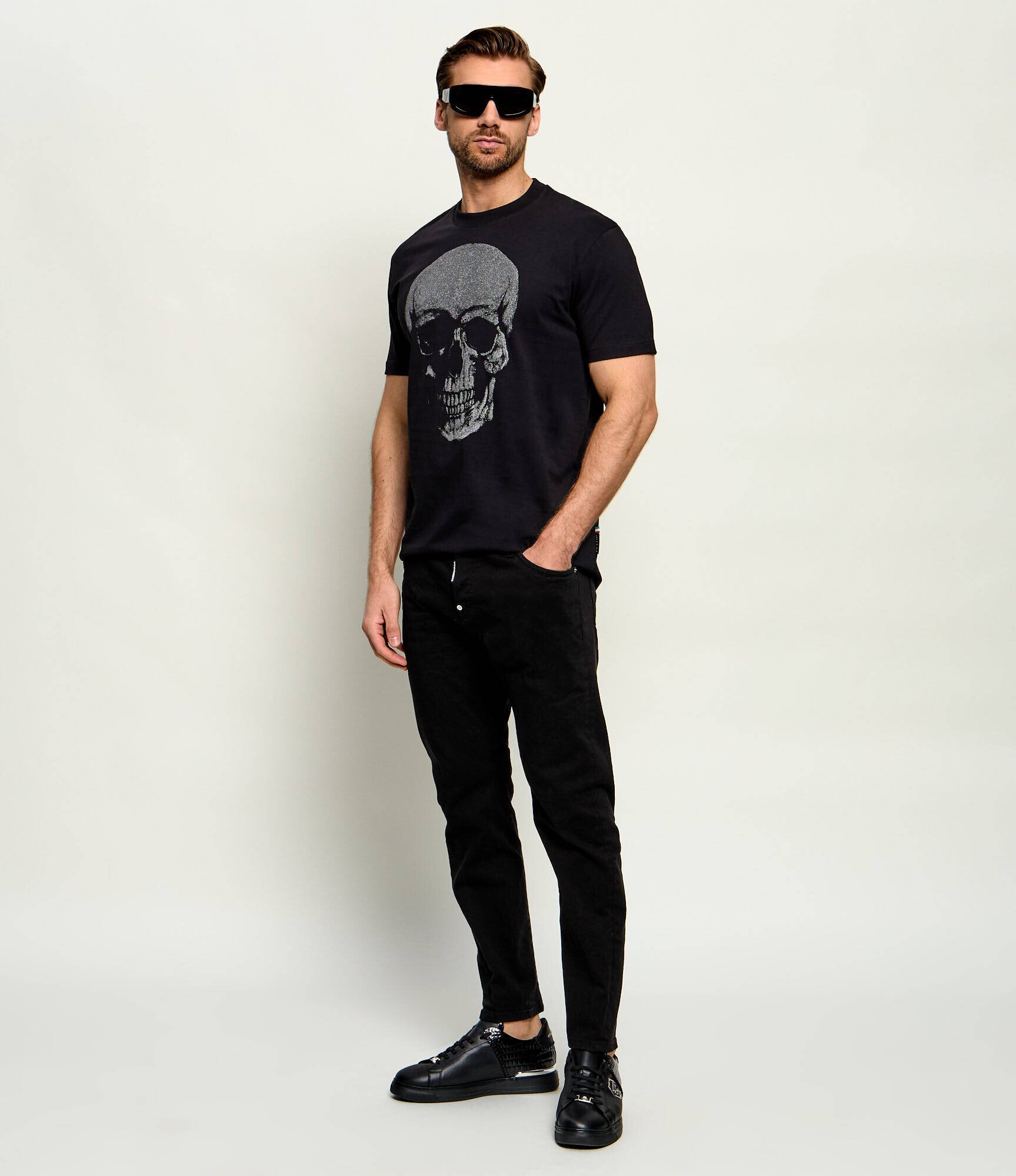 Philipp Plein Teniși din piele ICON