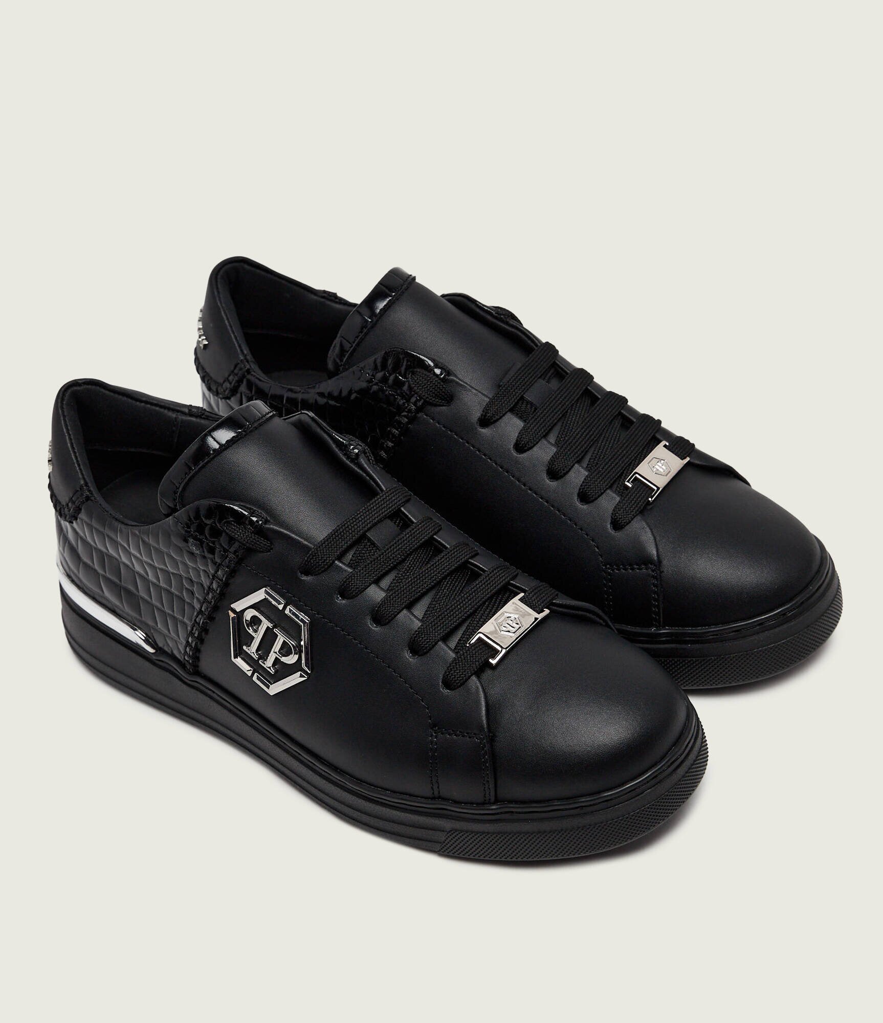 Philipp Plein Teniși din piele ICON