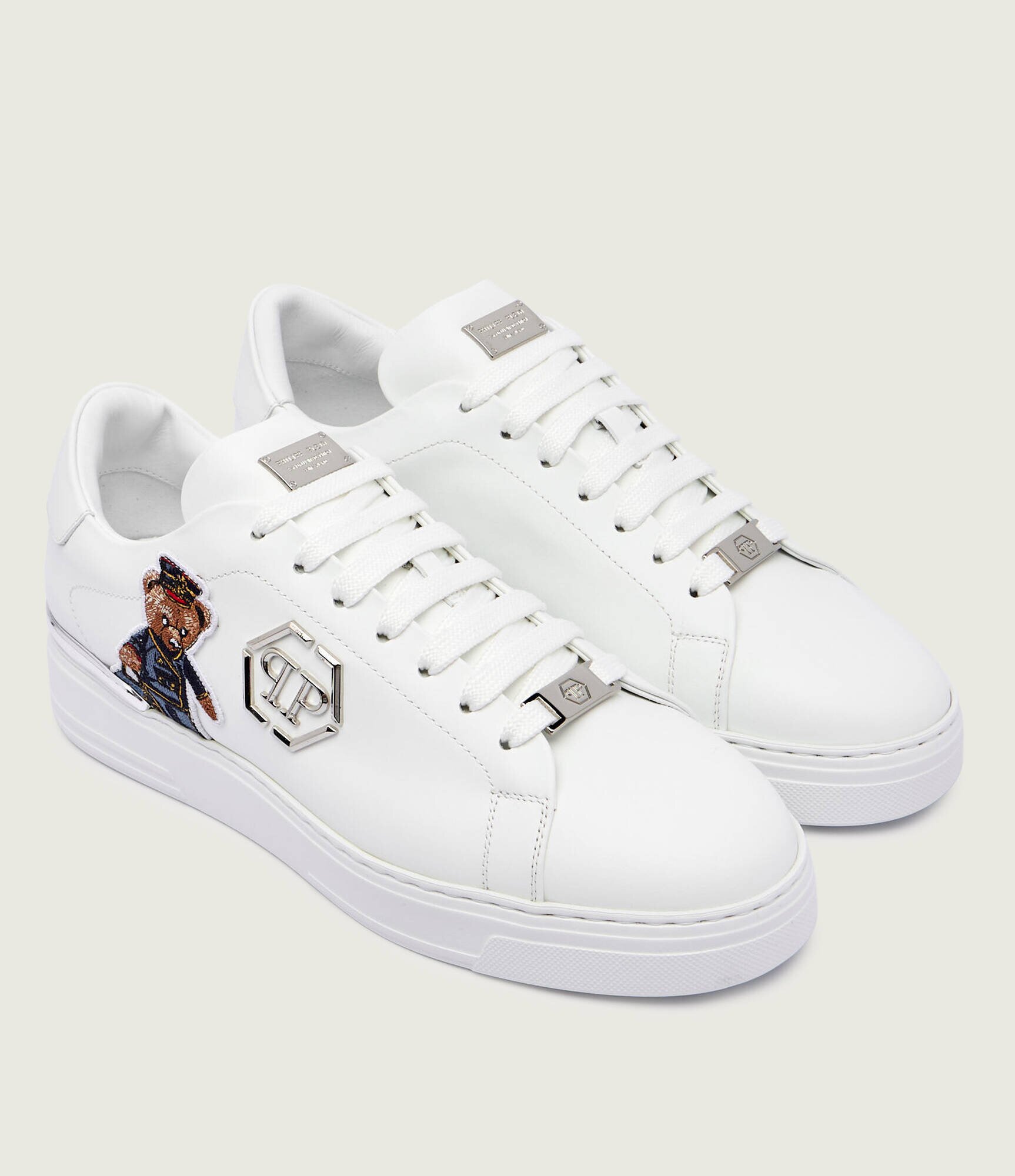Philipp Plein Teniși din piele Teddy Doorman
